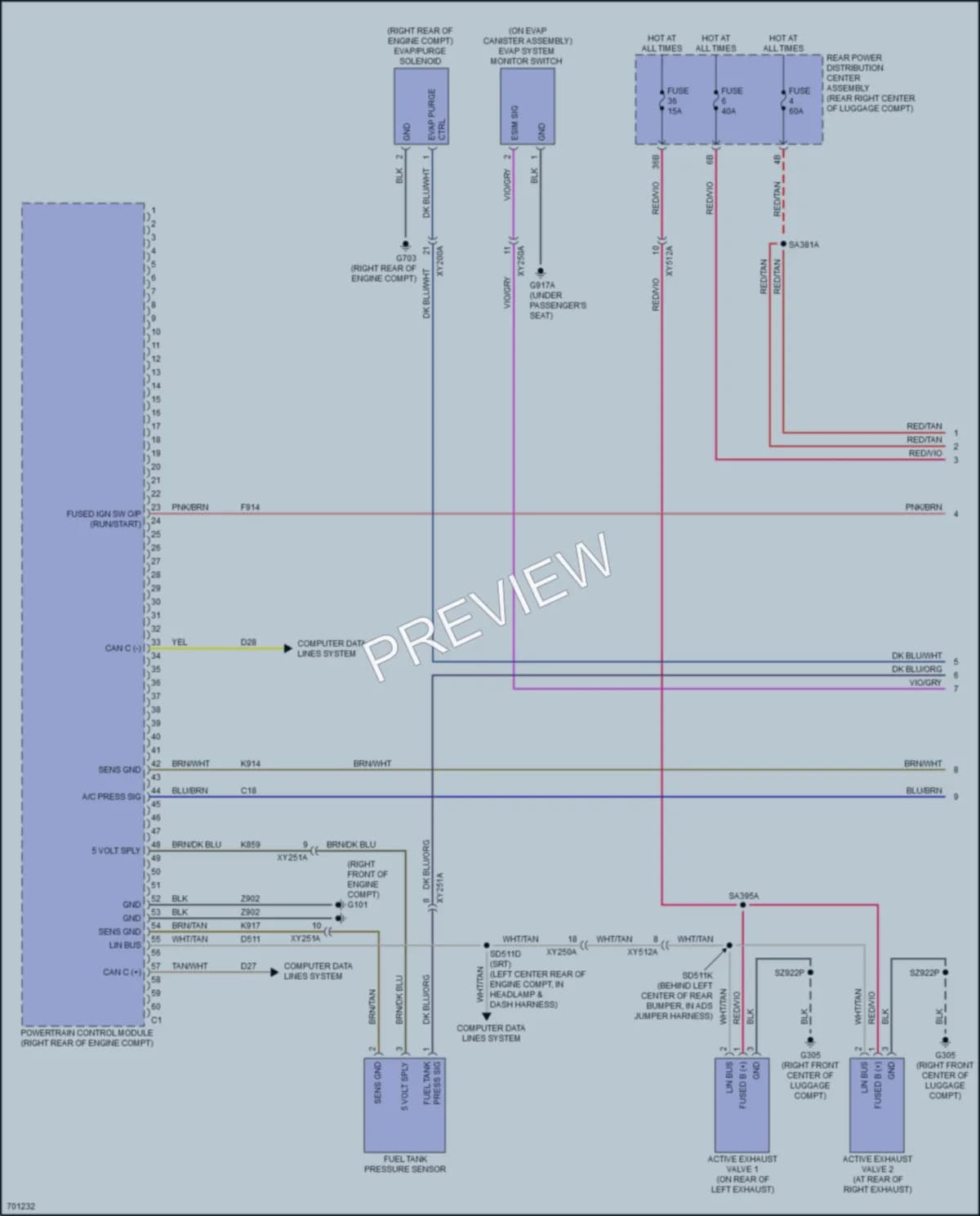 2021 Dodge Challenger Engine Performance wiring diagram preview