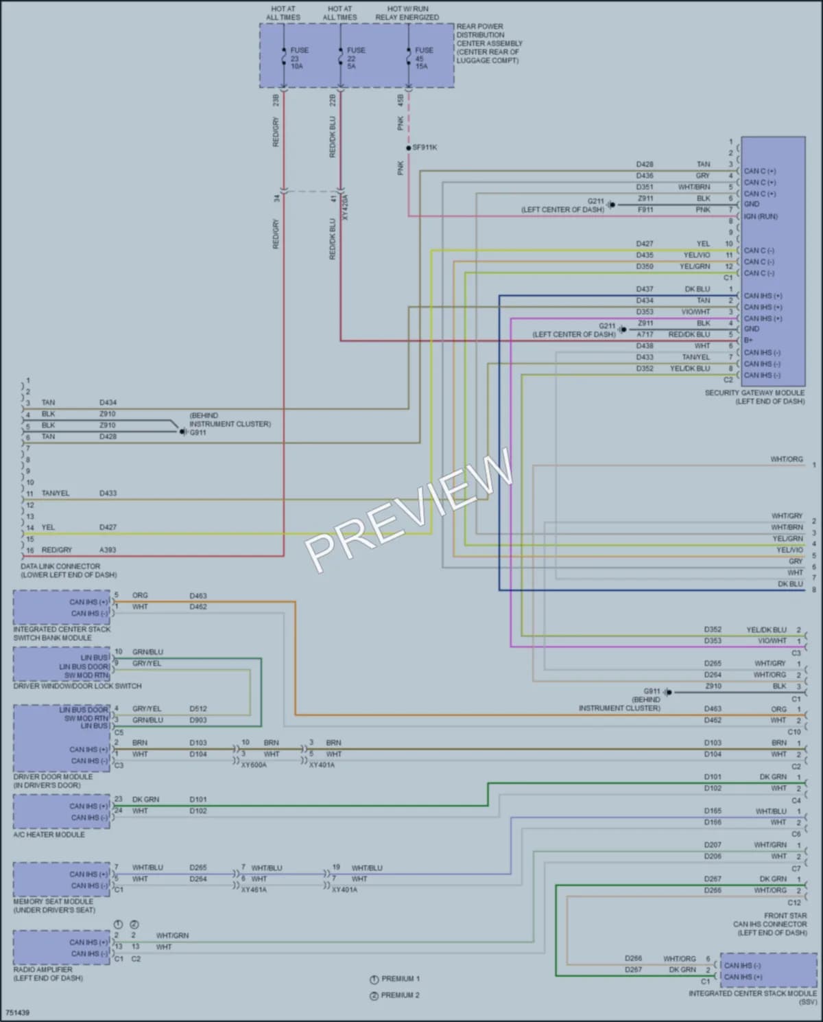 2021 Dodge Charger Computer Data Lines wiring diagram preview