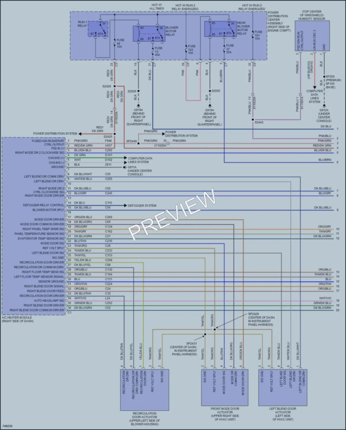 2021 Dodge Durango Air Conditioning wiring diagram preview
