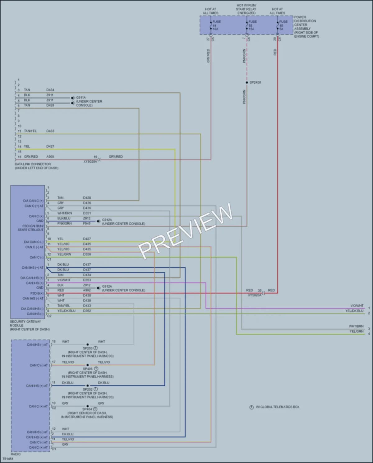 2021 Dodge DurangoSpecialService Computer Data Lines wiring diagram preview