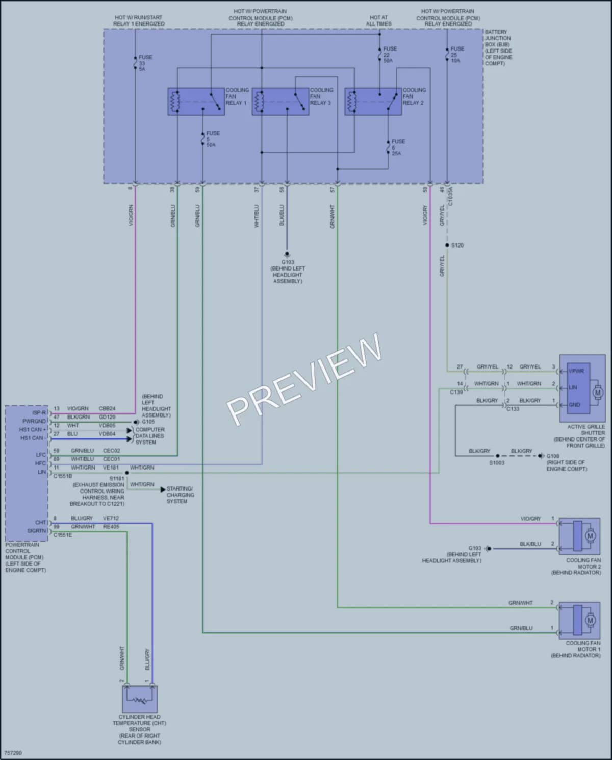 2021 Ford 150Transit Cooling Fan wiring diagram preview