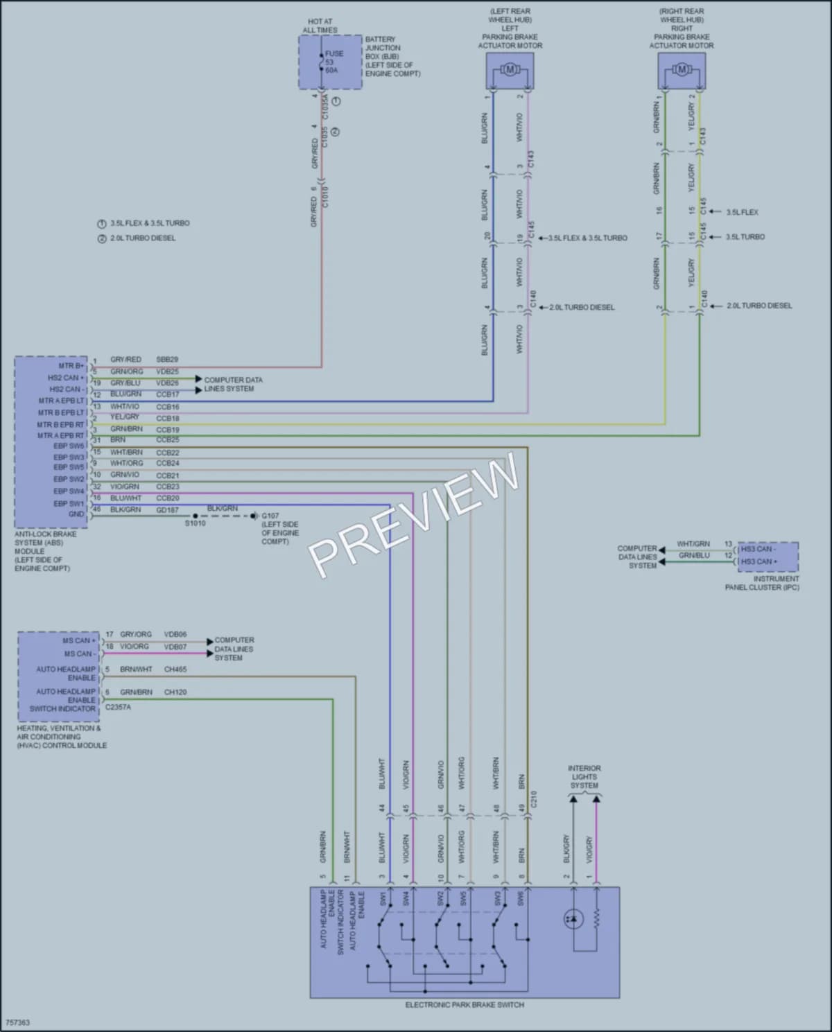 2021 Ford 350HDTransit Shift Interlock wiring diagram preview
