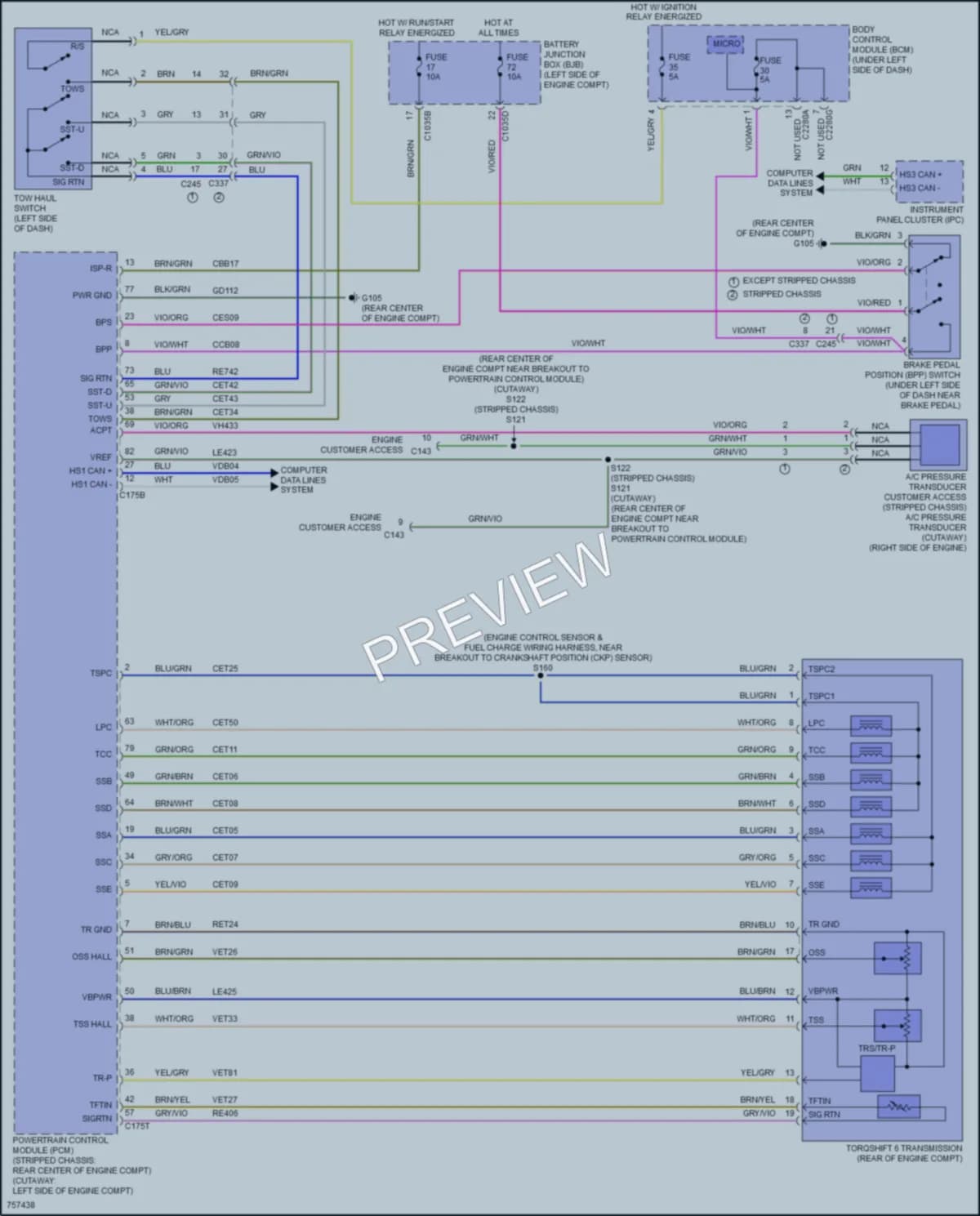 2021 Ford E350Econoline Transmission wiring diagram preview