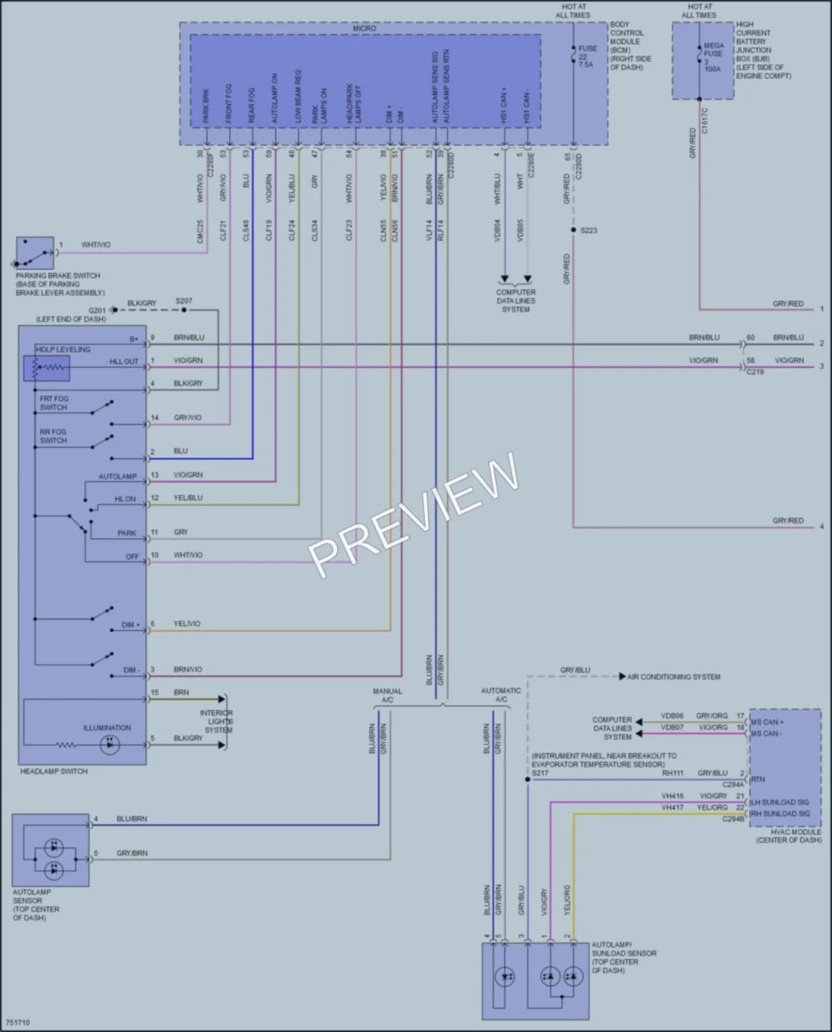 2021 Ford EcoSport Headlights wiring diagram preview
