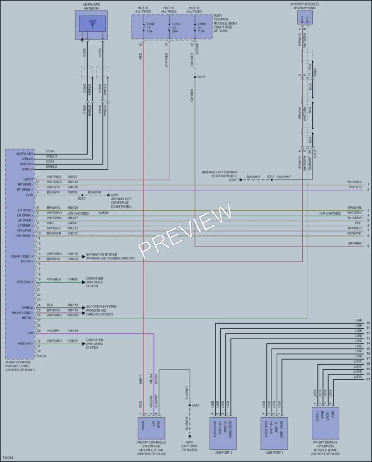 2021 Ford EcoSport Radio wiring diagram preview