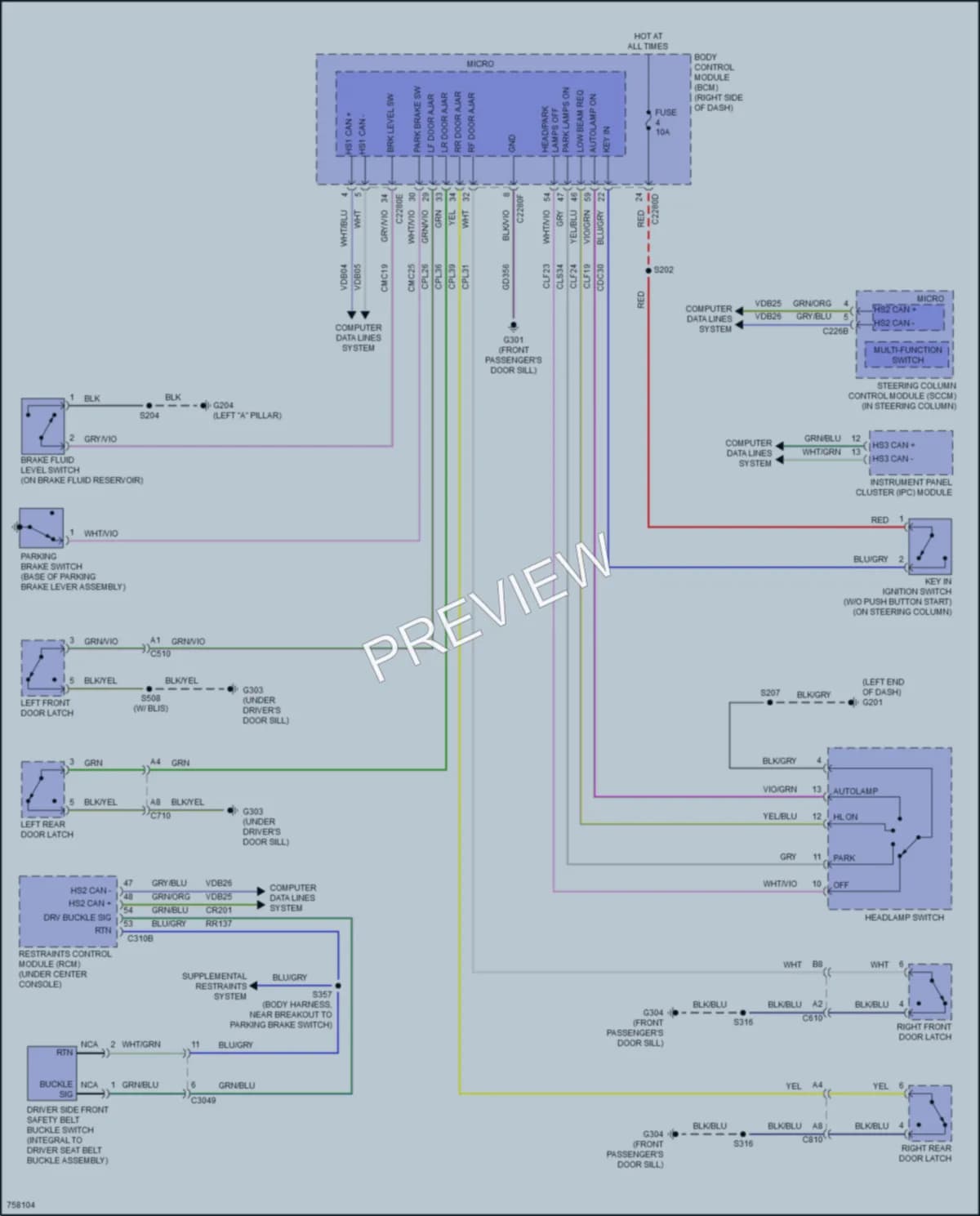 2021 Ford EcoSport Warning Systems wiring diagram preview