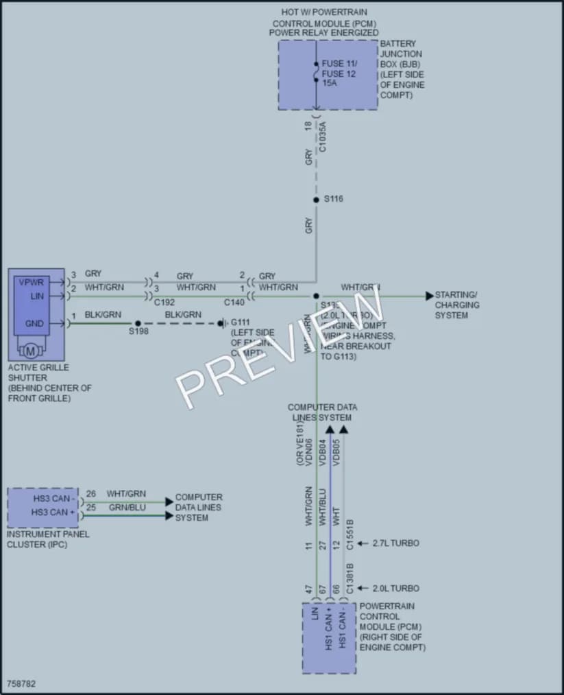 2021 Ford Edge Active Bodyworks wiring diagram preview