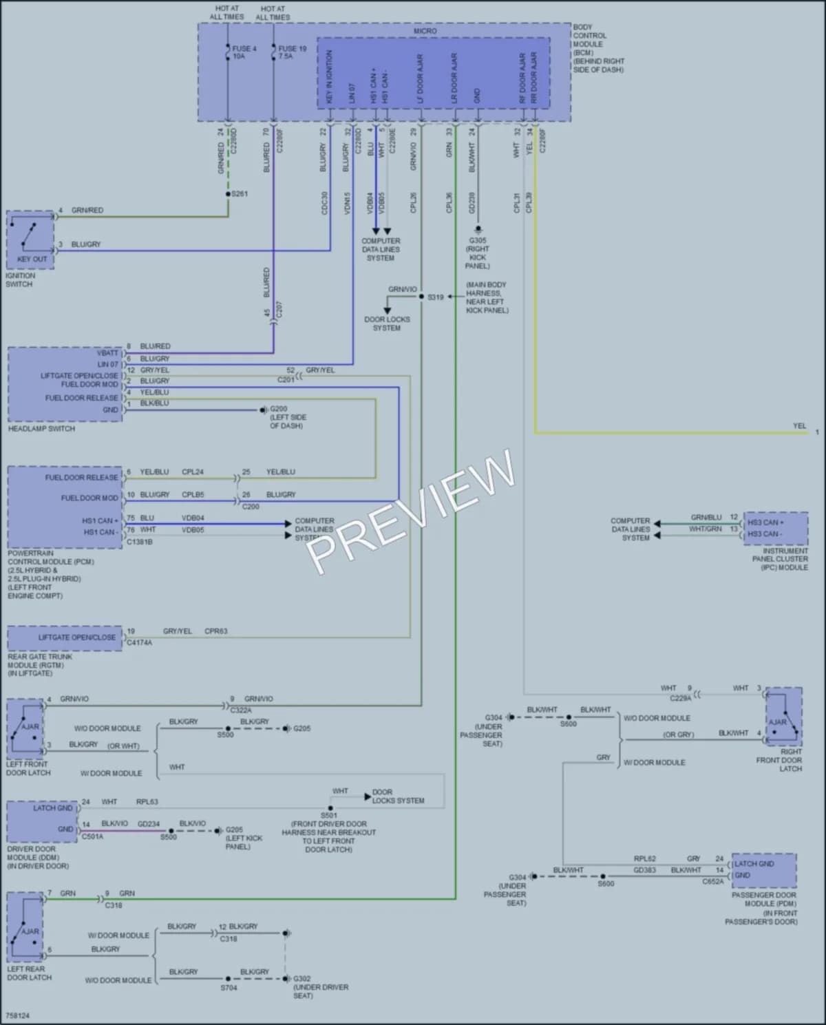 2021 Ford Escape Warning Systems wiring diagram preview
