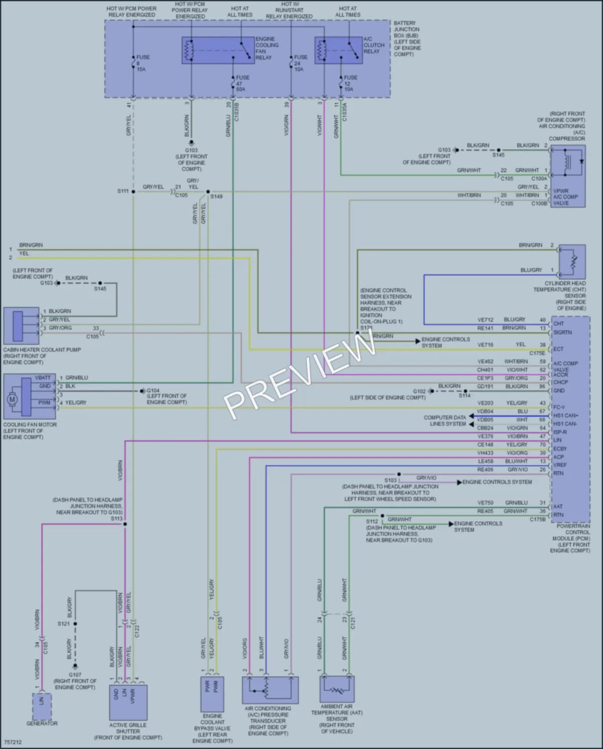 2021 Ford EscapeHybrid Air Conditioning wiring diagram preview