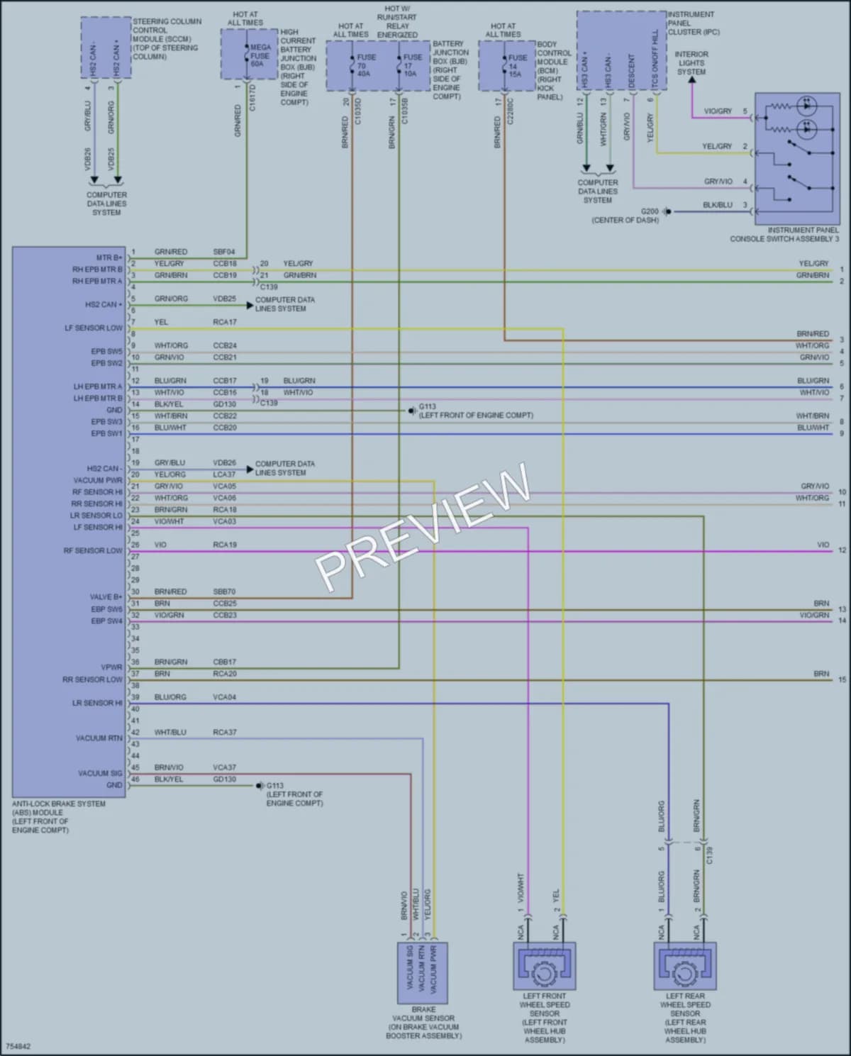 2021 Ford Expedition Anti Lock Brakes wiring diagram preview