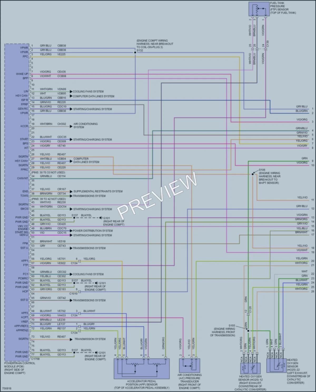 2021 Ford Expedition Engine Performance wiring diagram preview