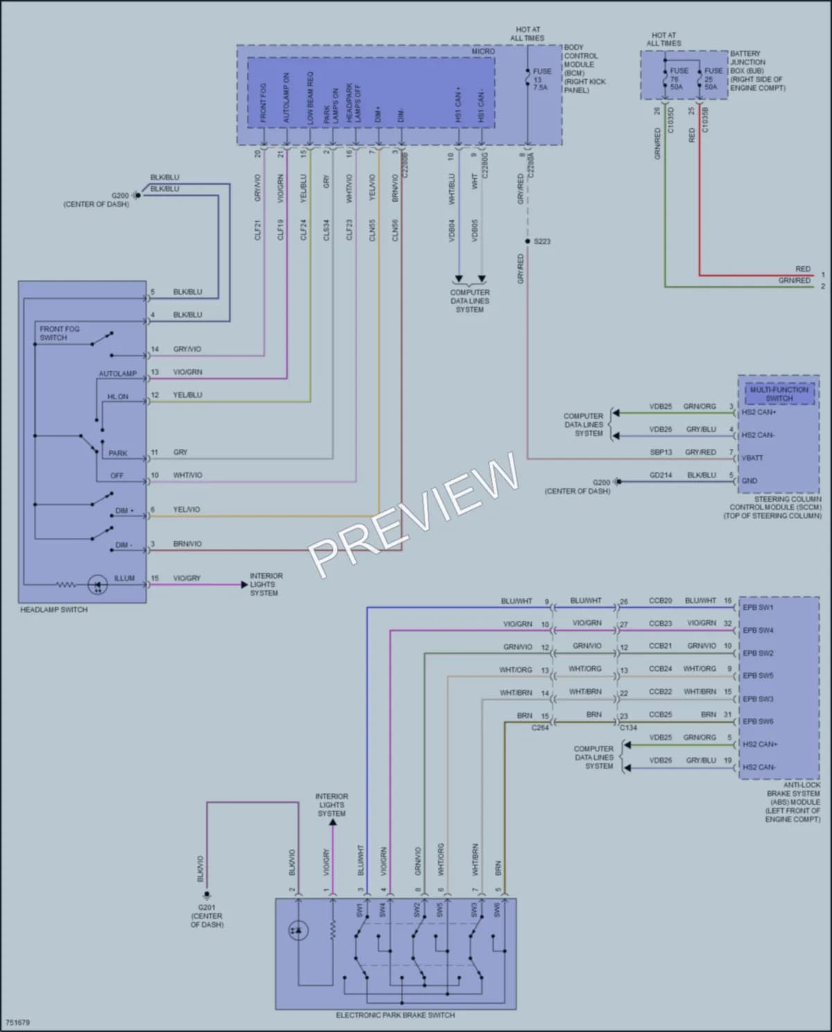 2021 Ford Expedition Headlights wiring diagram preview