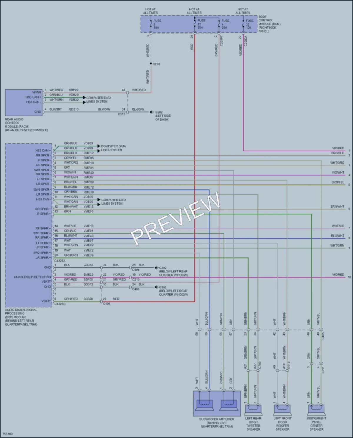 2021 Ford ExpeditionMAX Radio wiring diagram preview