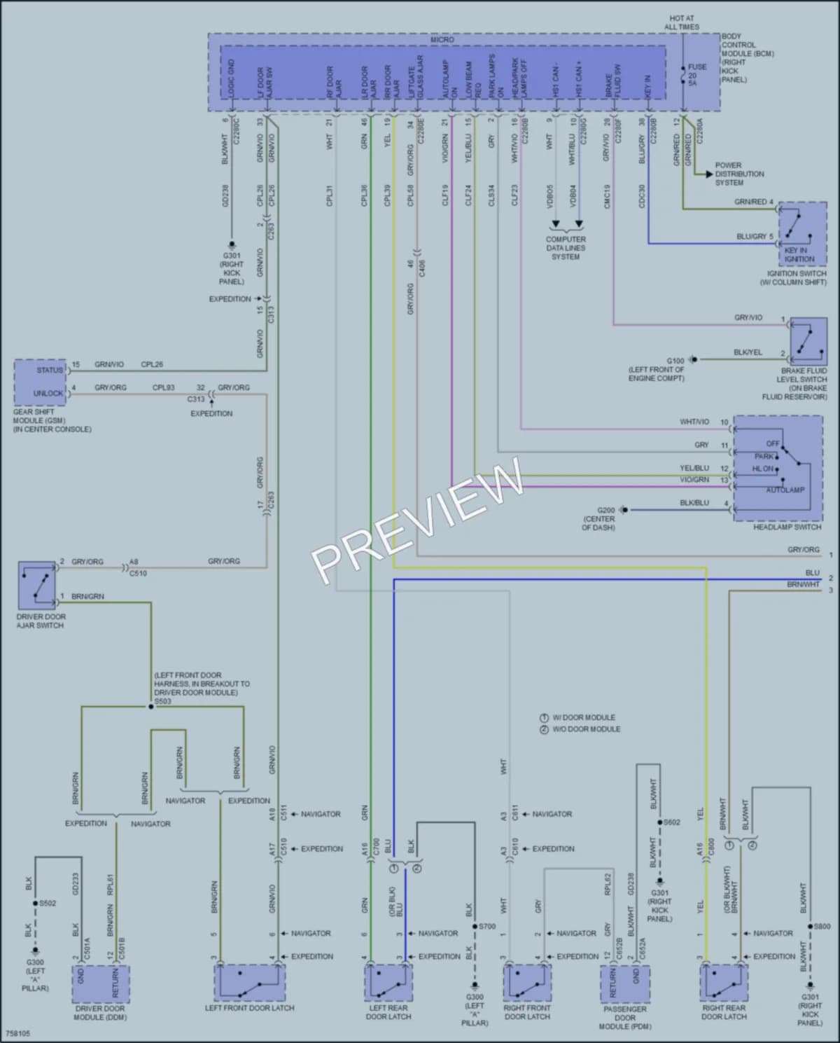 2021 Ford ExpeditionMAX Warning Systems wiring diagram preview