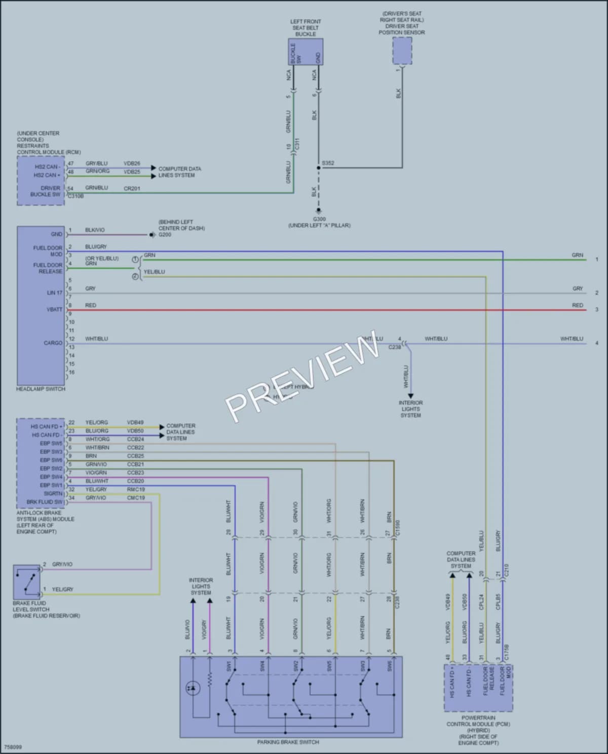 2021 Ford F150 Warning Systems wiring diagram preview
