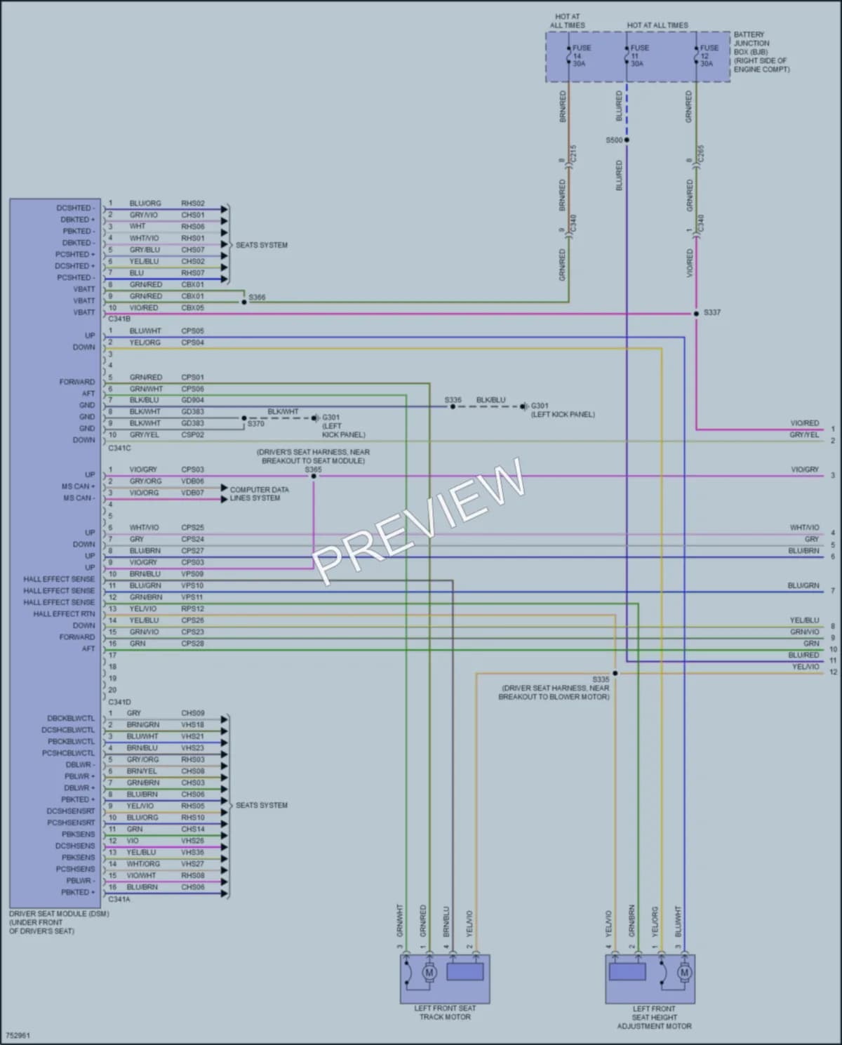 2021 Ford Mustang Memory Systems wiring diagram preview