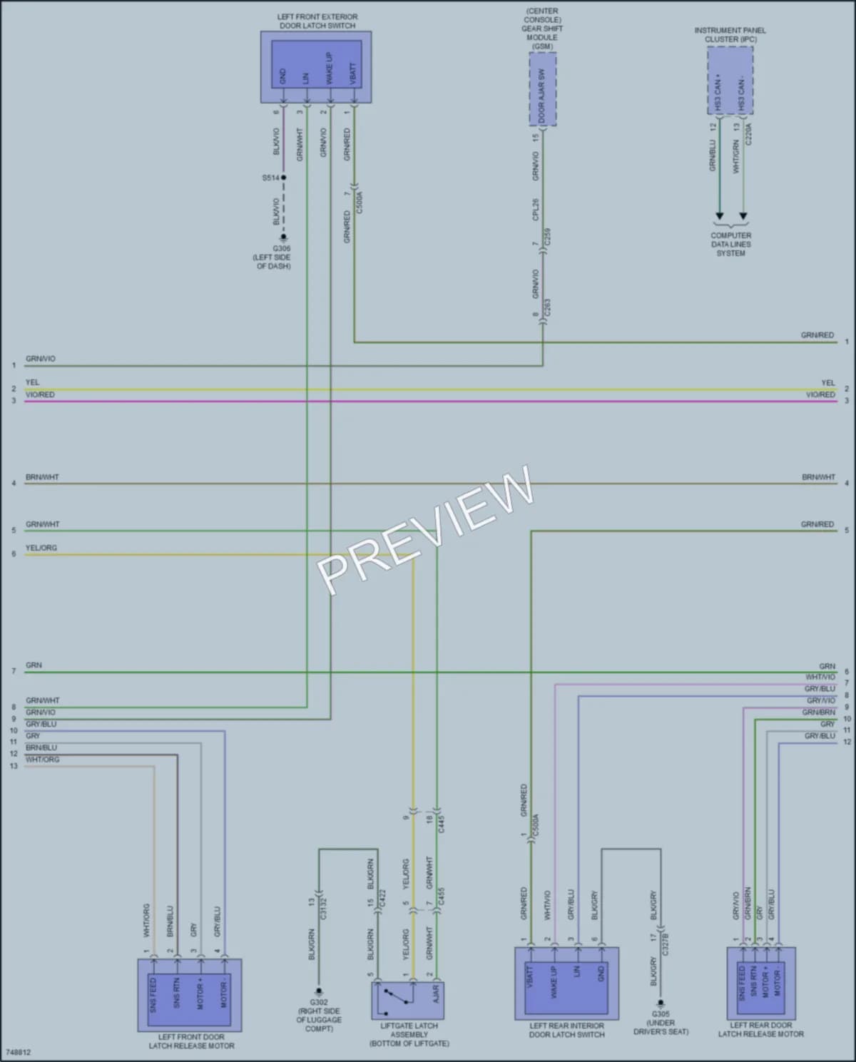 2021 Ford MustangMachE Anti Theft wiring diagram preview
