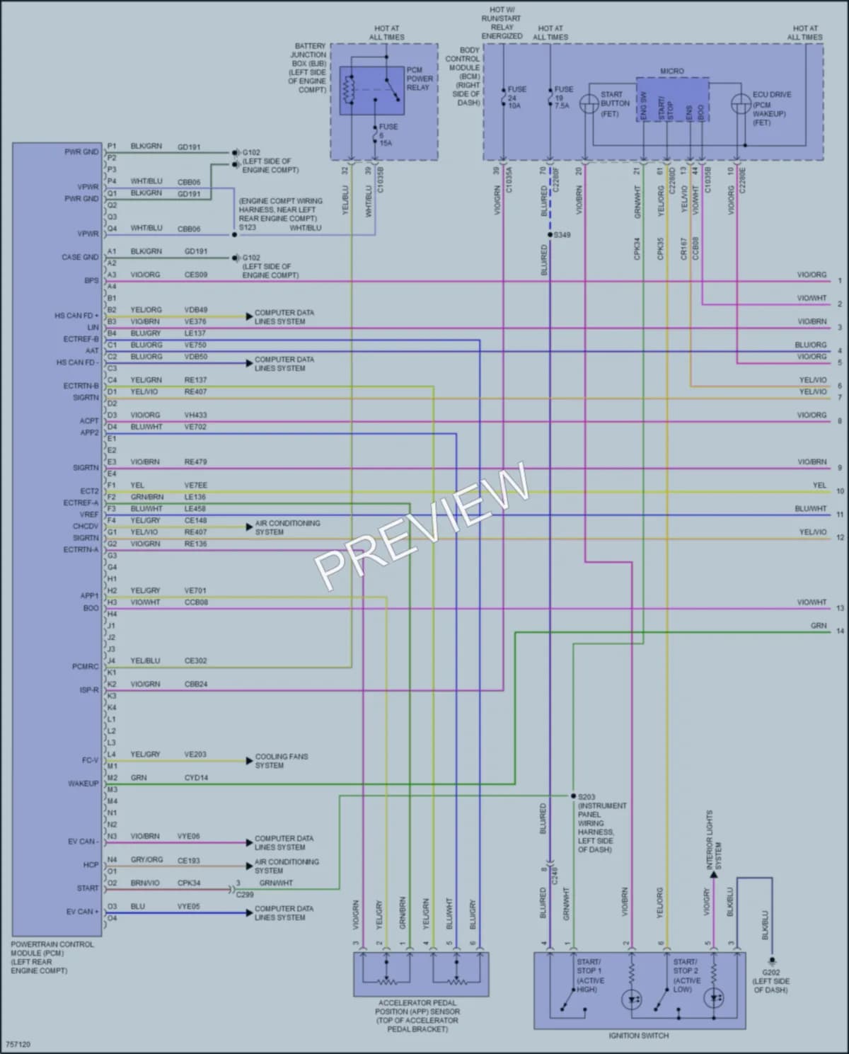 2021 Ford MustangMachE Engine Performance wiring diagram preview