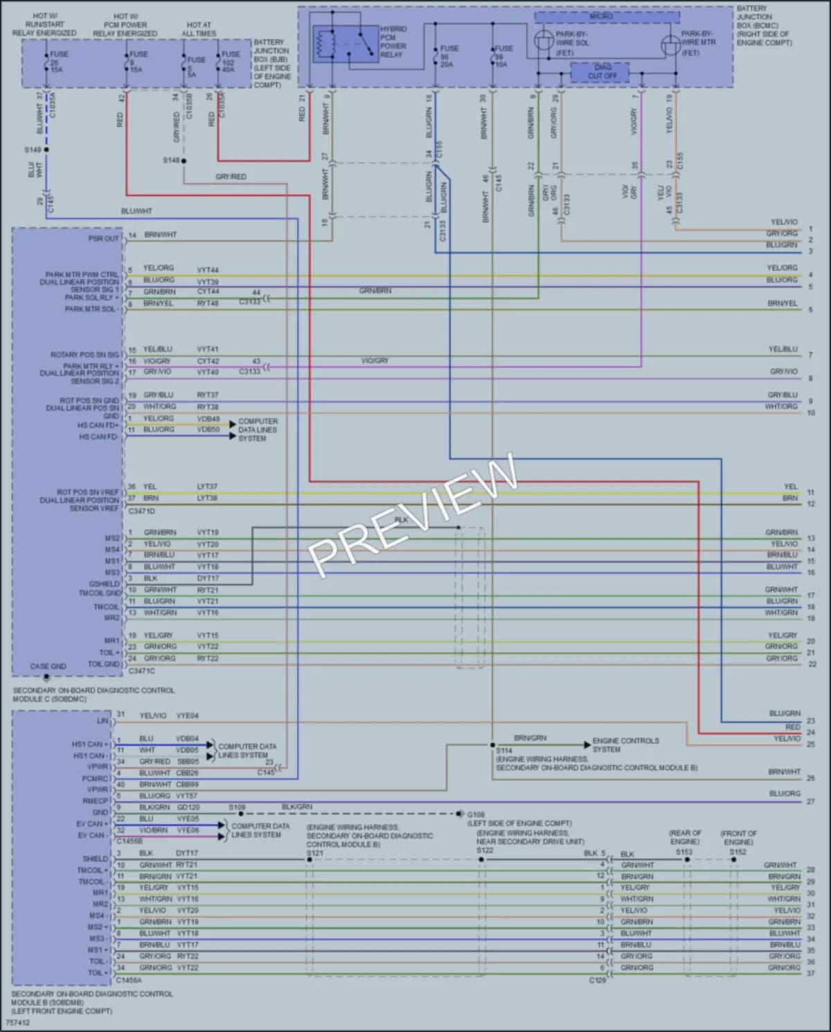2021 Ford MustangMachE Transmission wiring diagram preview