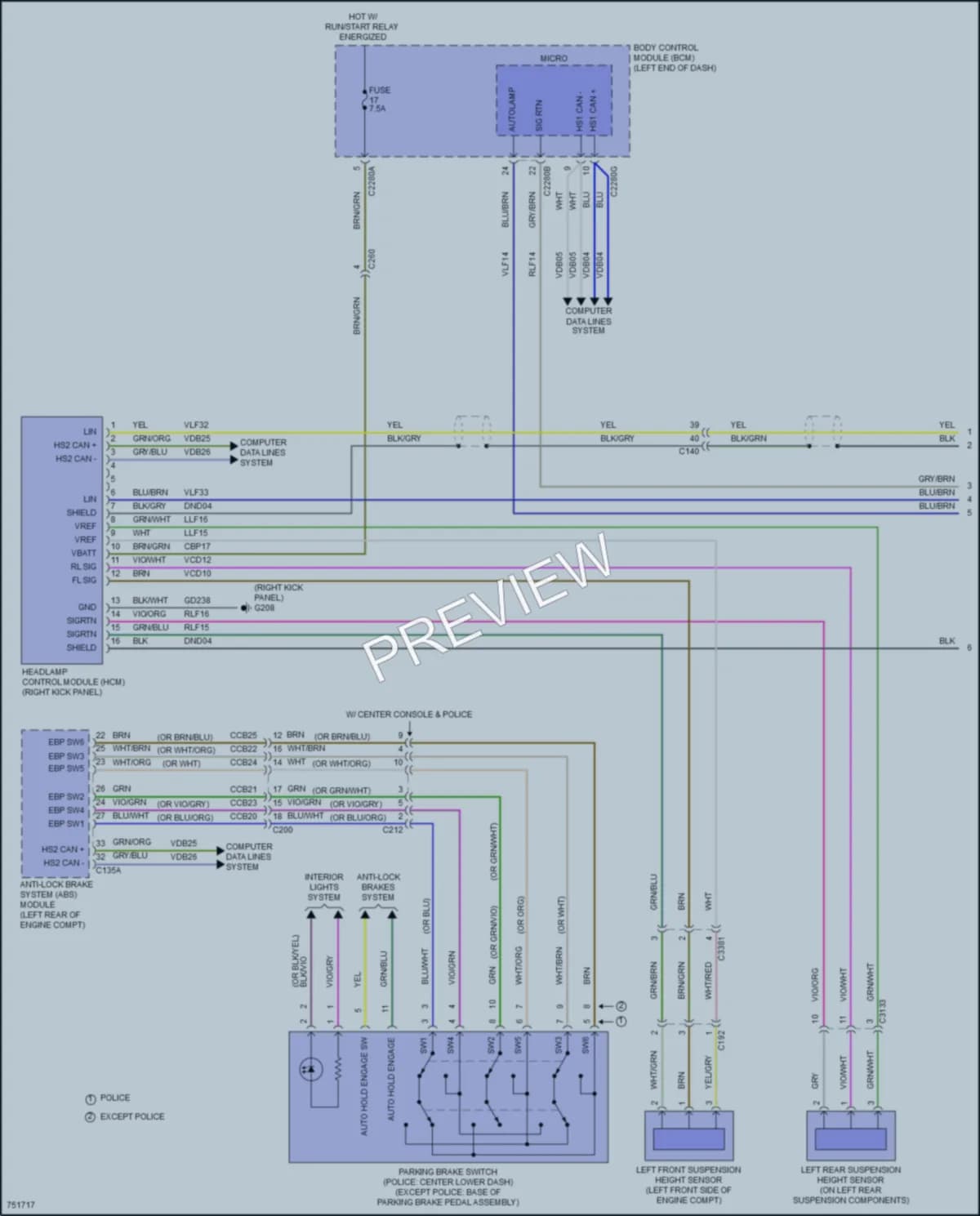 2021 Ford PoliceInterceptorUtility Headlights wiring diagram preview