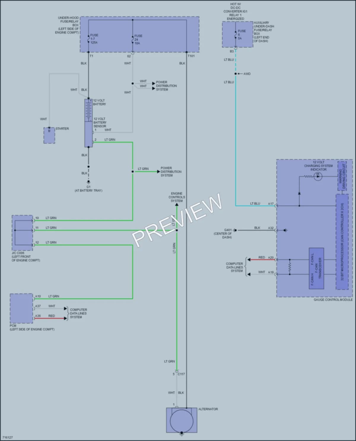 2021 Honda CRV Starting Charging wiring diagram preview