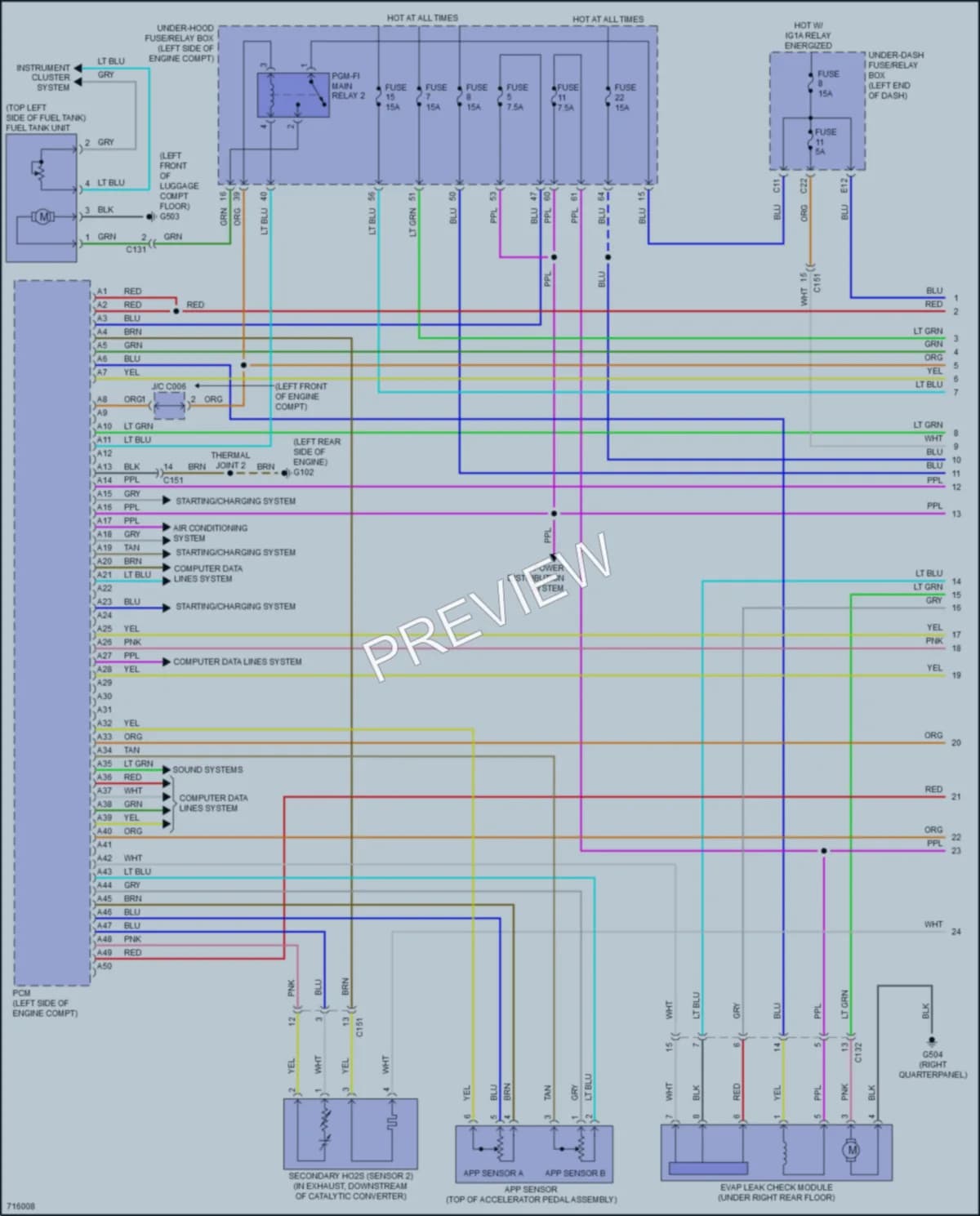 2021 Honda CRVHybrid Engine Performance wiring diagram preview