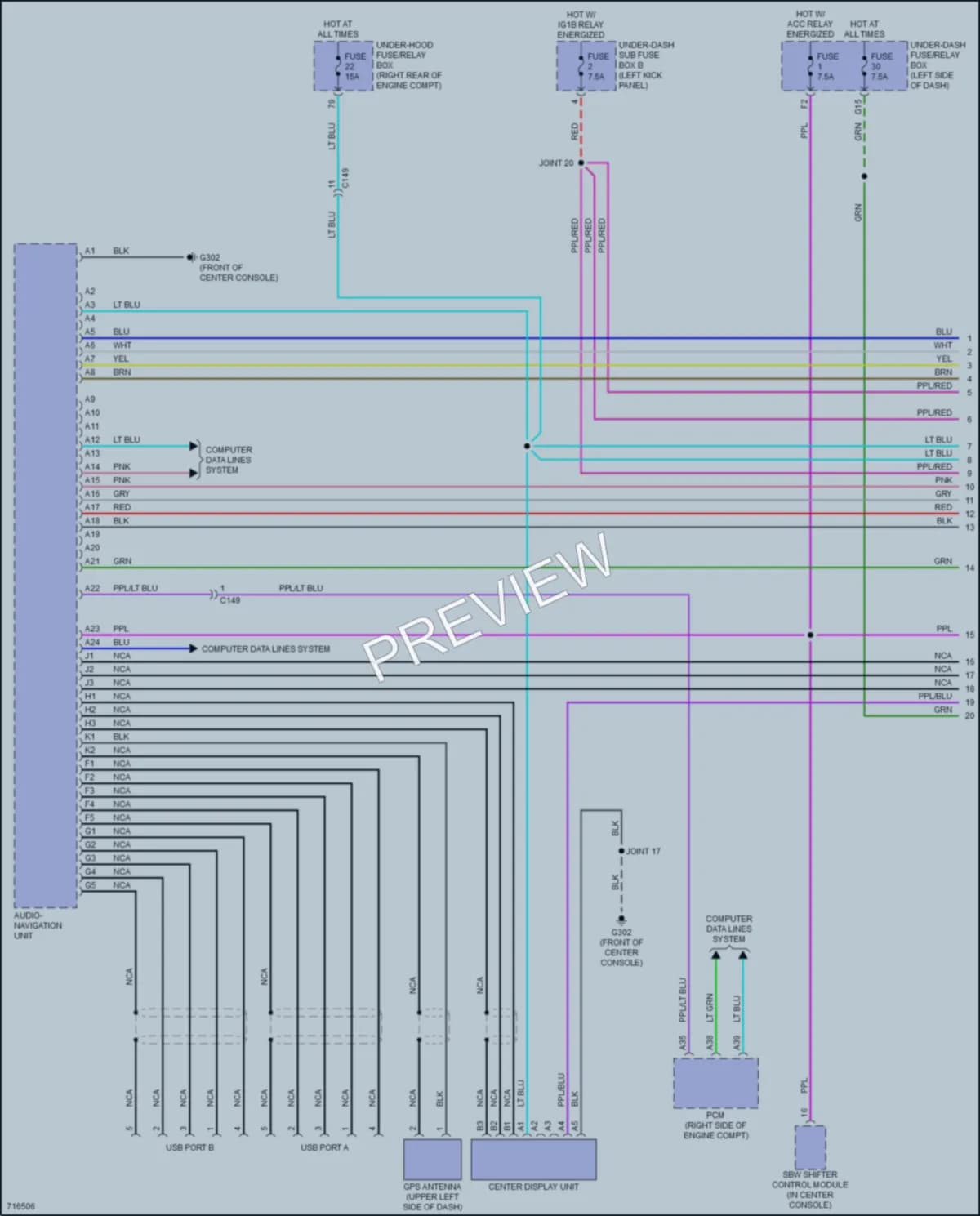 2021 Honda ClarityFuelCell Radio wiring diagram preview