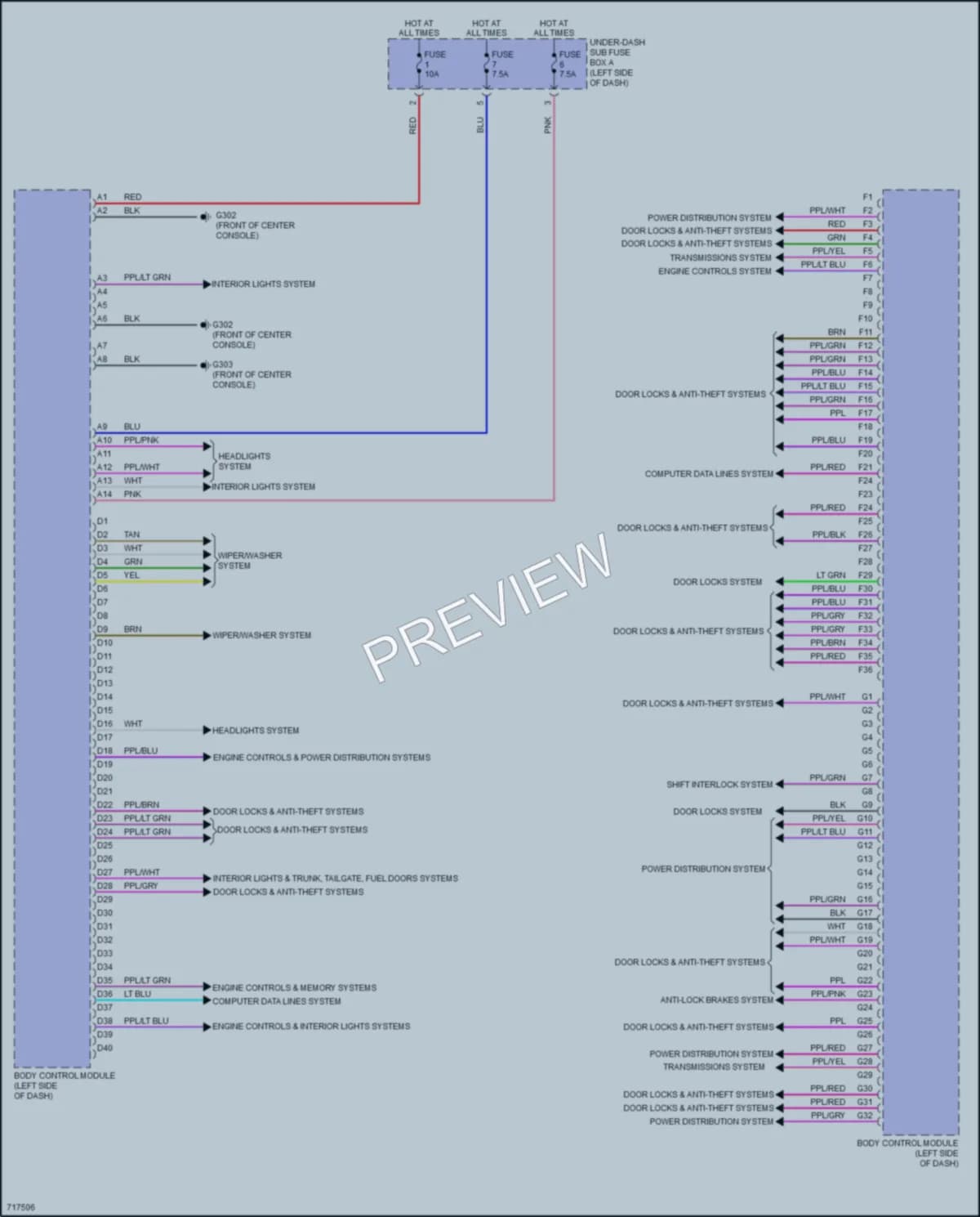 2021 Honda ClarityPlugIn Body Control Modules wiring diagram preview