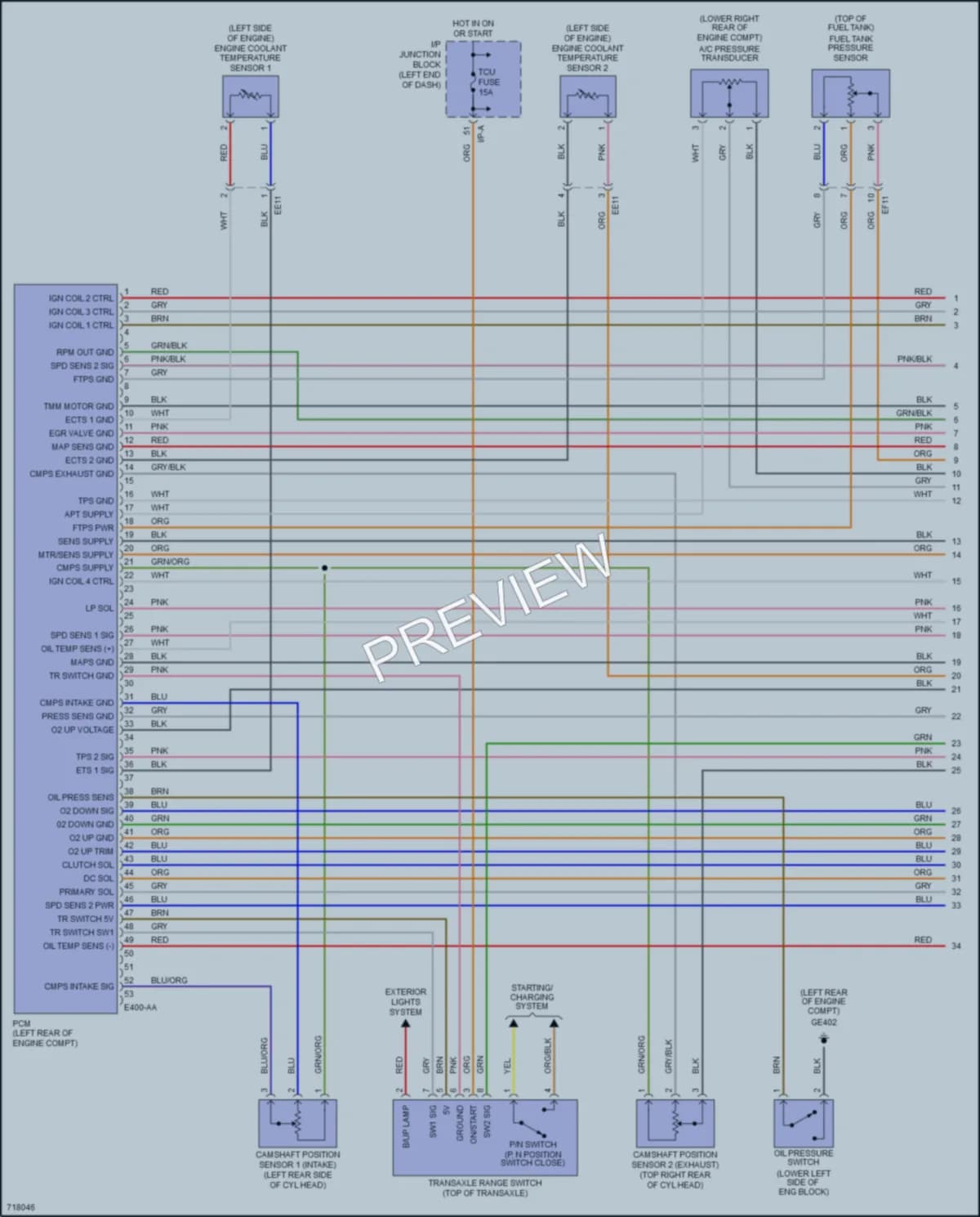 2021 Hyundai Accent Engine Performance wiring diagram preview