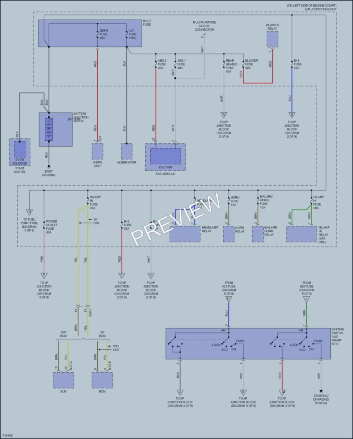 2021 Hyundai Accent Power Distribution wiring diagram preview