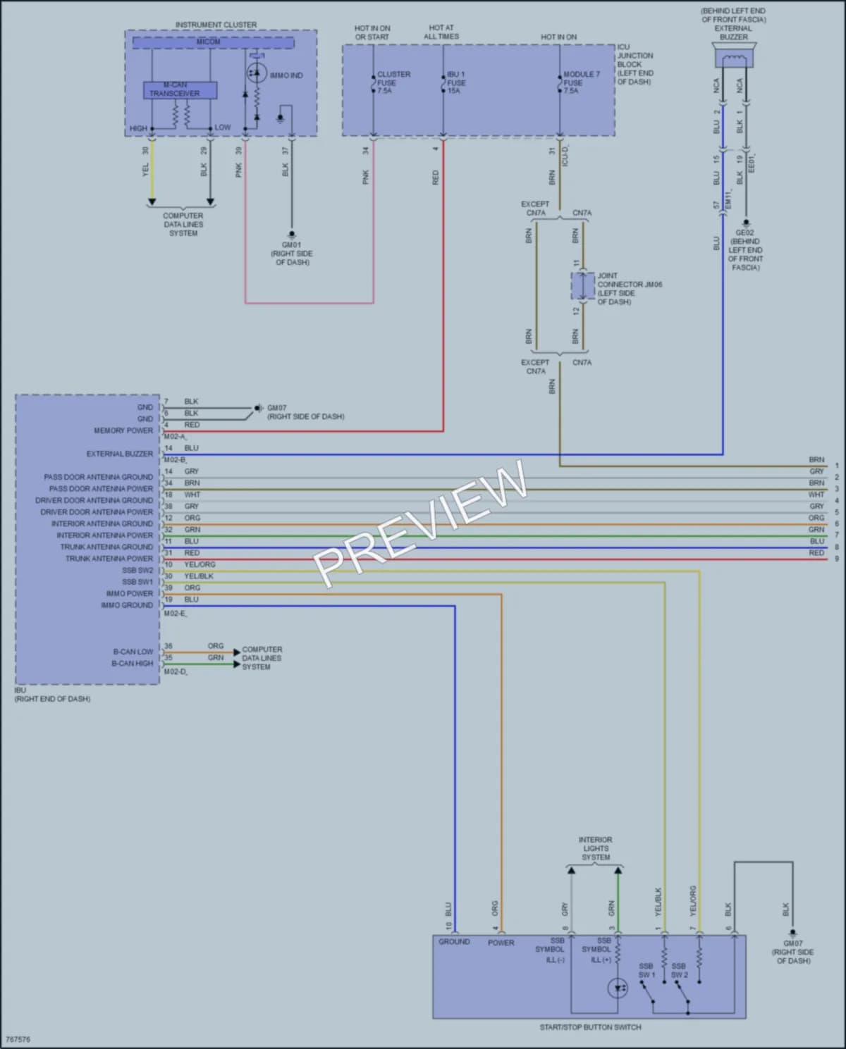 2021 Hyundai Elantra Power Door Locks wiring diagram preview
