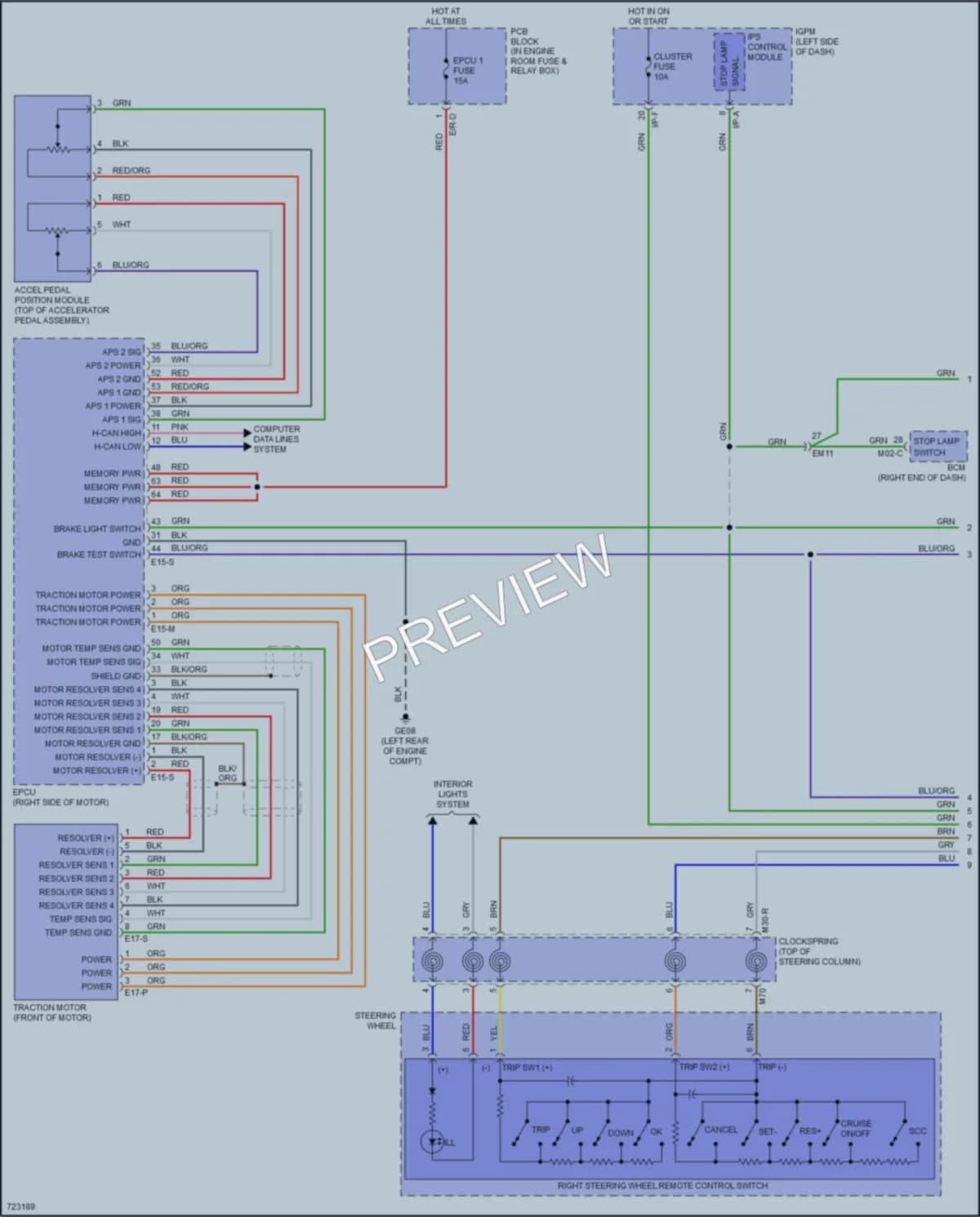 2021 Hyundai IoniqHybrid Cruise Control wiring diagram preview
