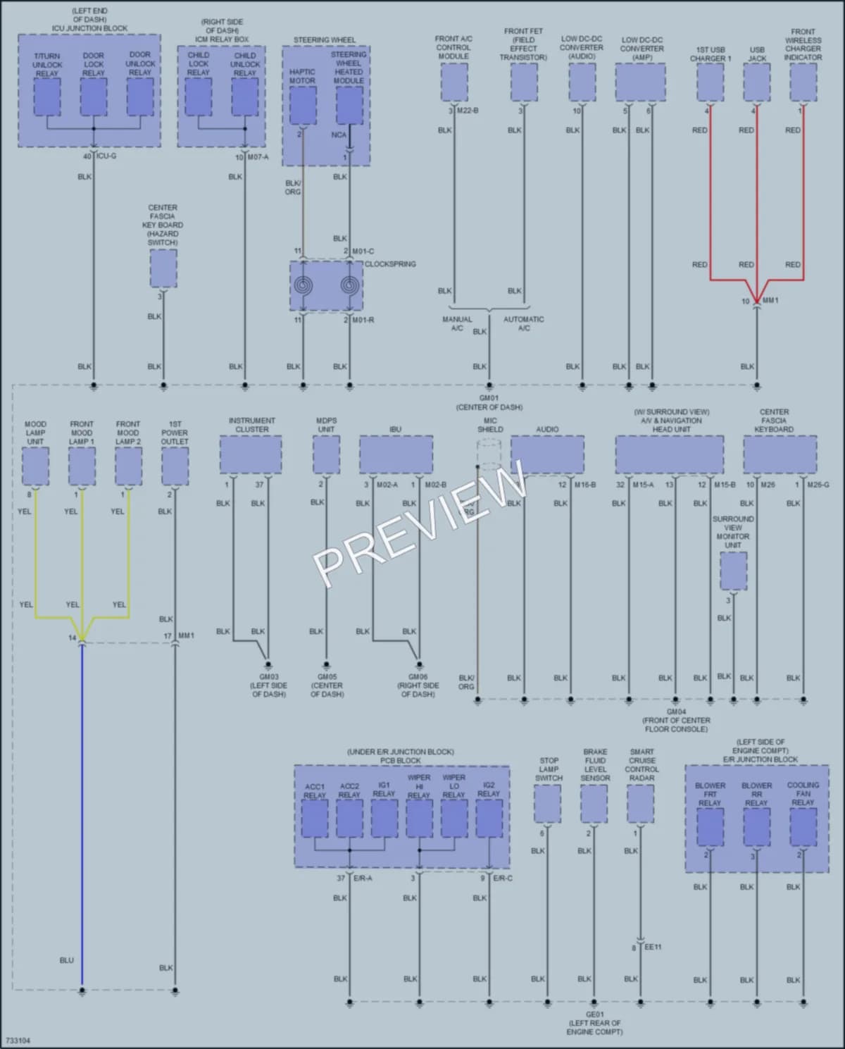 2021 Hyundai Palisade Ground Distribution wiring diagram preview