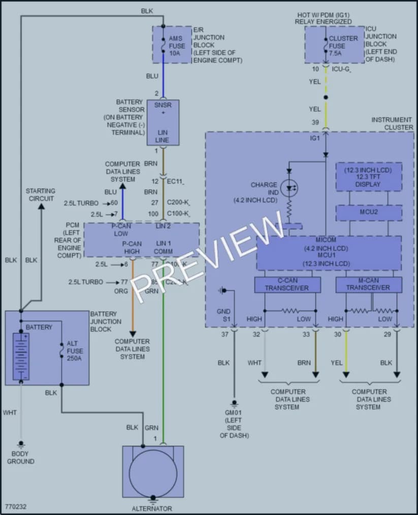 2021 Hyundai SantaFe Starting Charging wiring diagram preview
