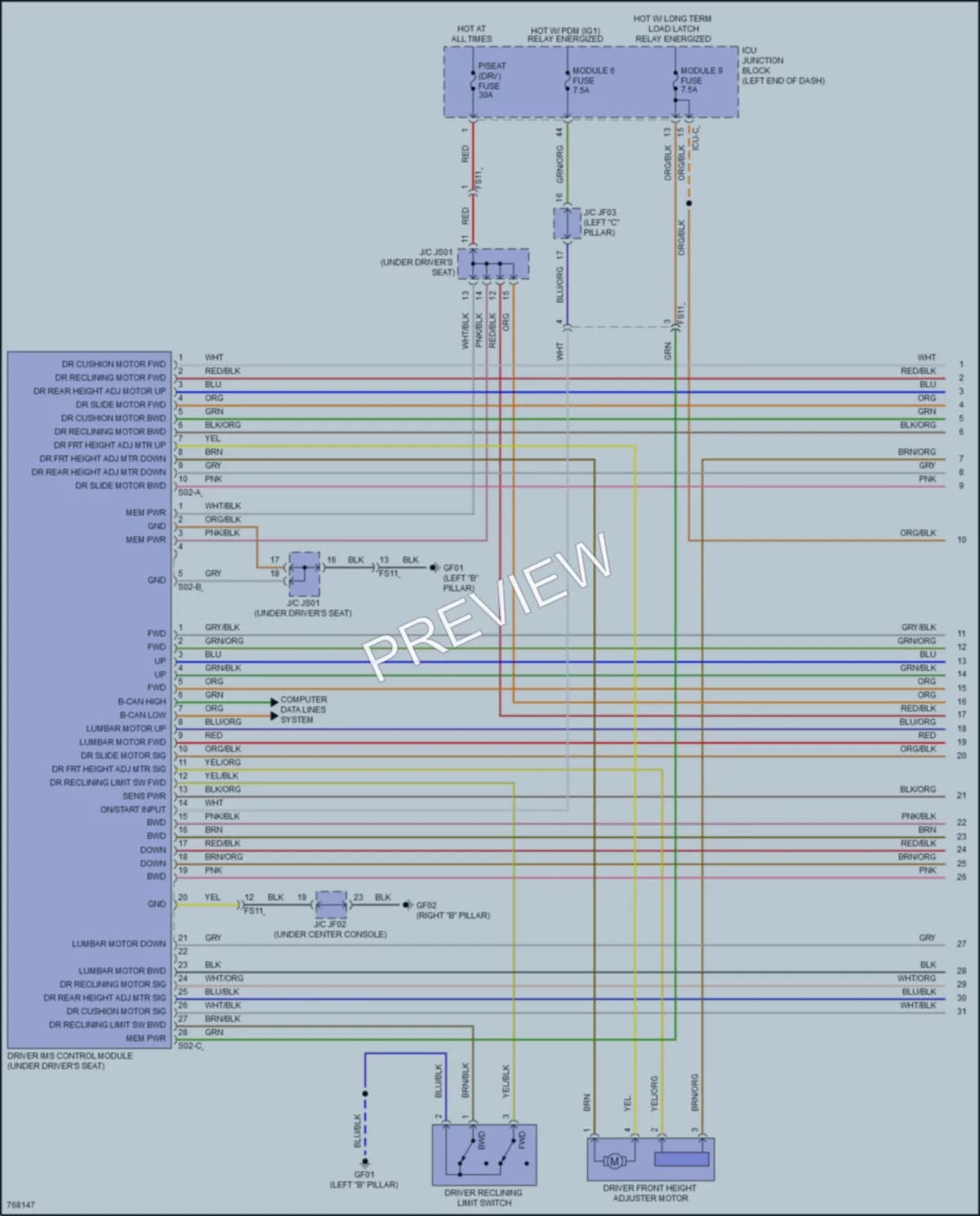 2021 Hyundai SantaFeHybrid Memory Systems wiring diagram preview