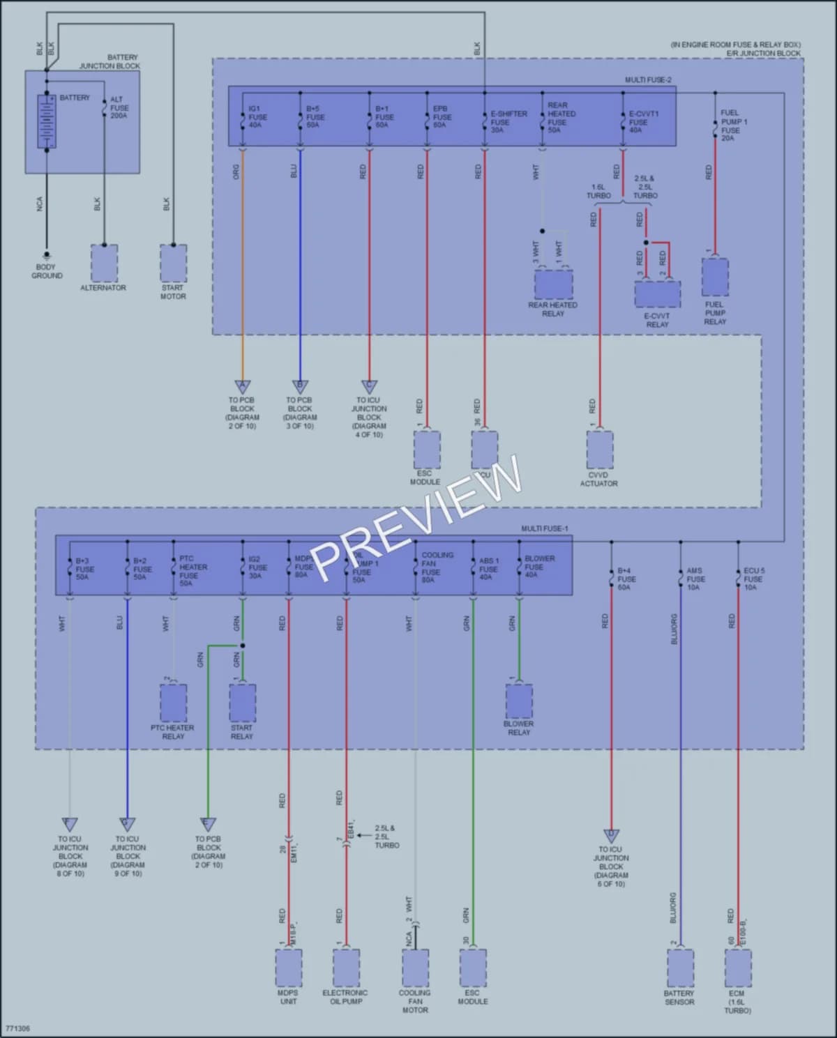 2021 Hyundai Sonata Power Distribution wiring diagram preview