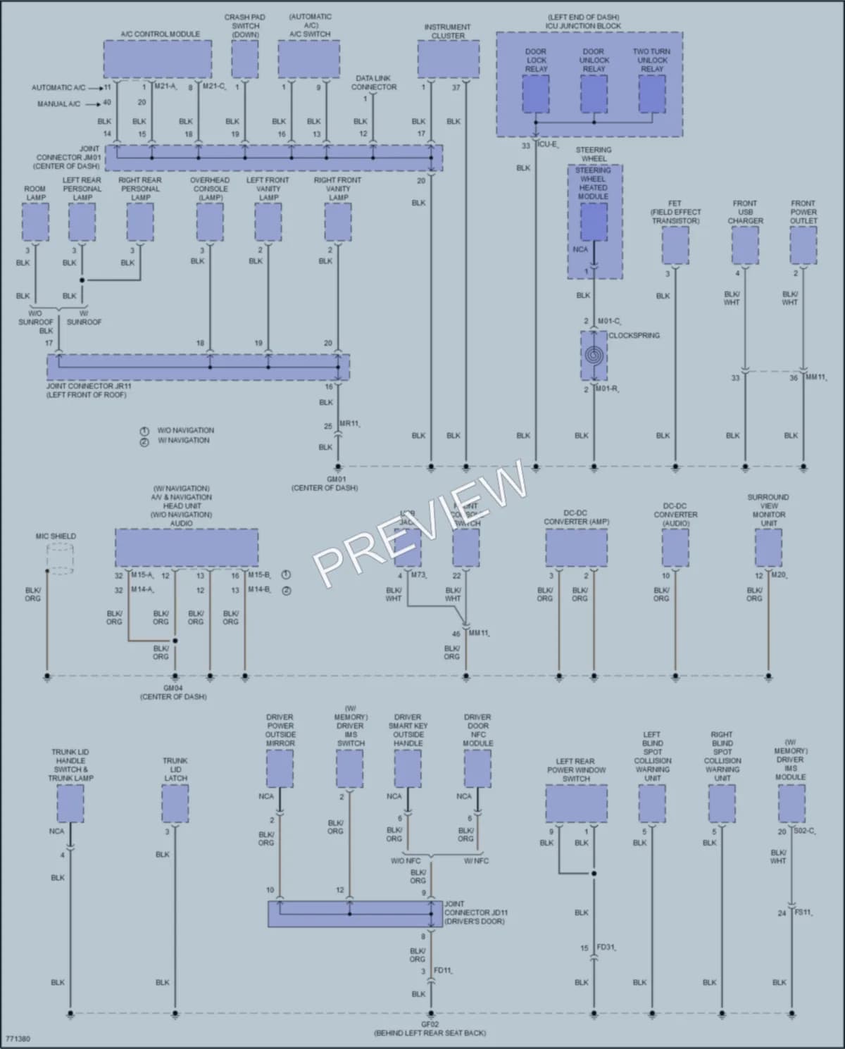 2021 Hyundai SonataHybrid Ground Distribution wiring diagram preview