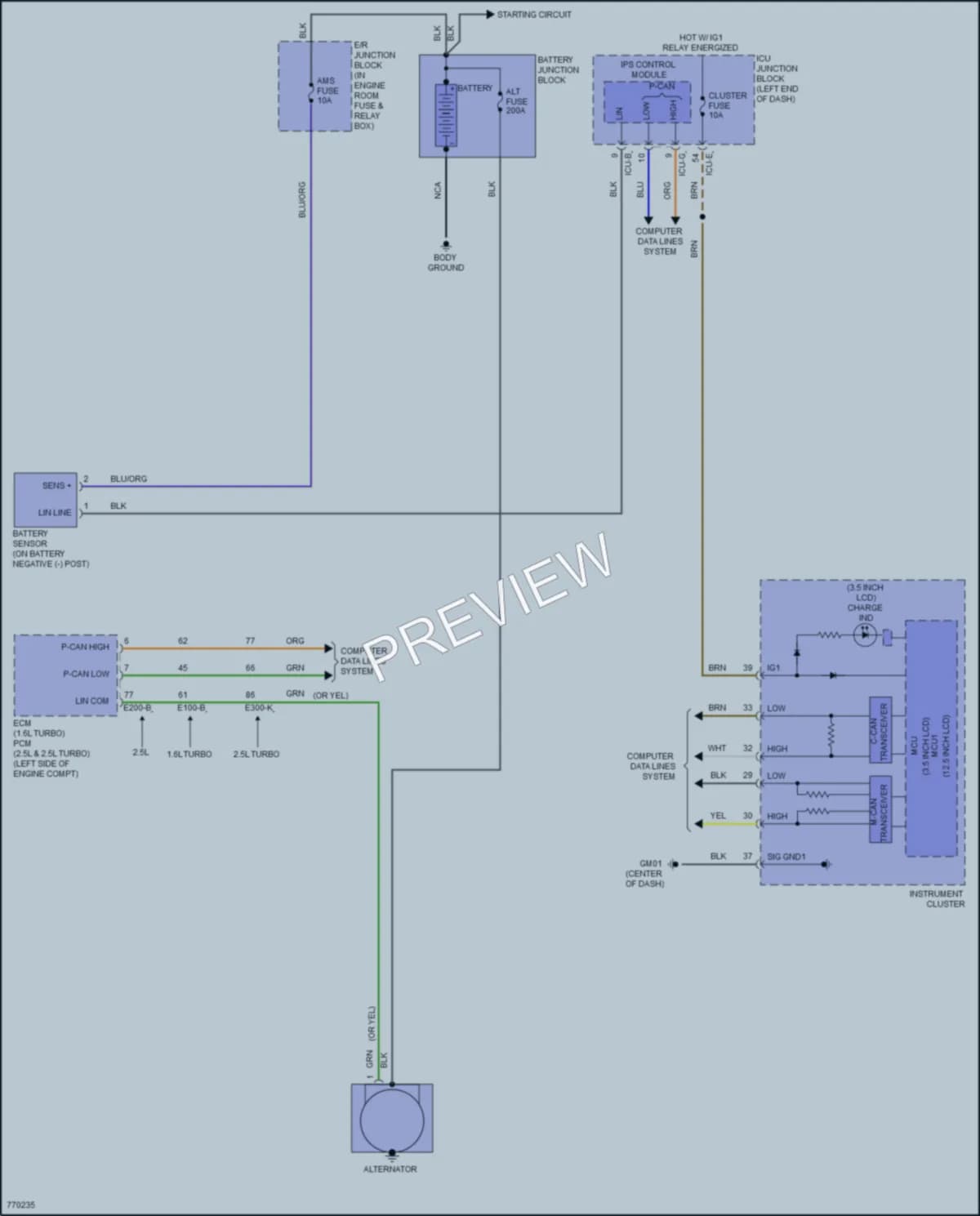 2021 Hyundai SonataHybrid Starting Charging wiring diagram preview