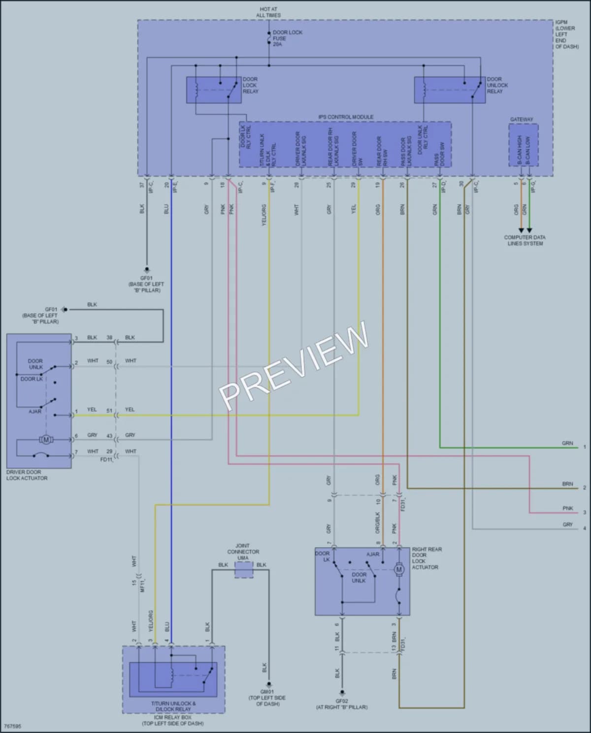 2021 Hyundai Veloster Anti Theft wiring diagram preview