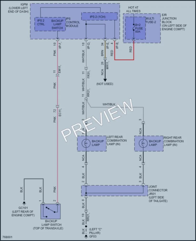 2021 Hyundai Veloster Exterior Lights wiring diagram preview