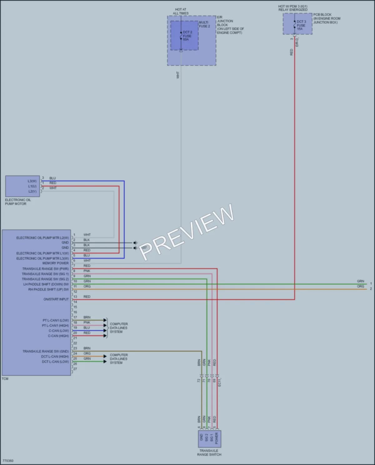 2021 Hyundai Veloster Transmission wiring diagram preview
