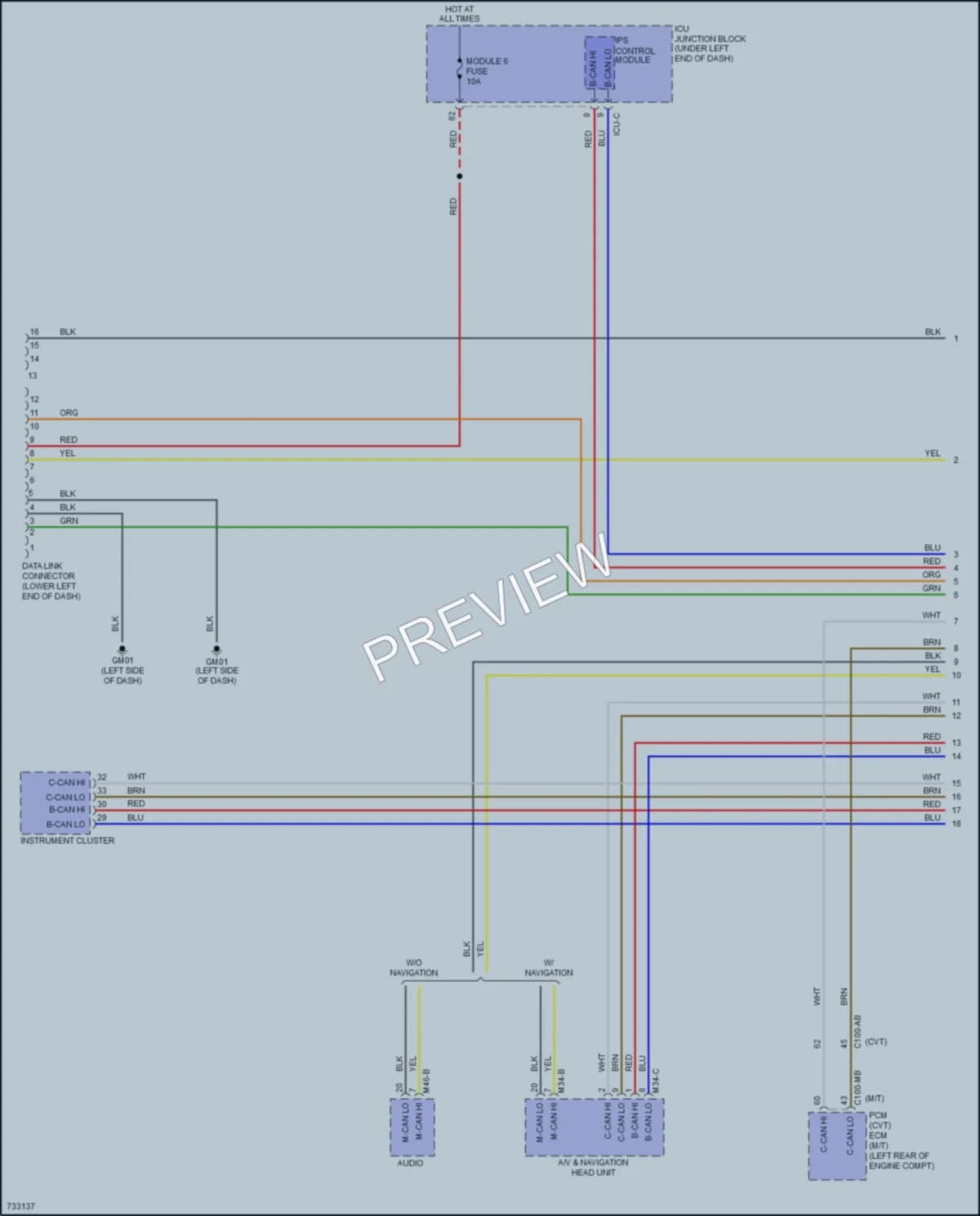 2021 Hyundai Venue Computer Data Lines wiring diagram preview