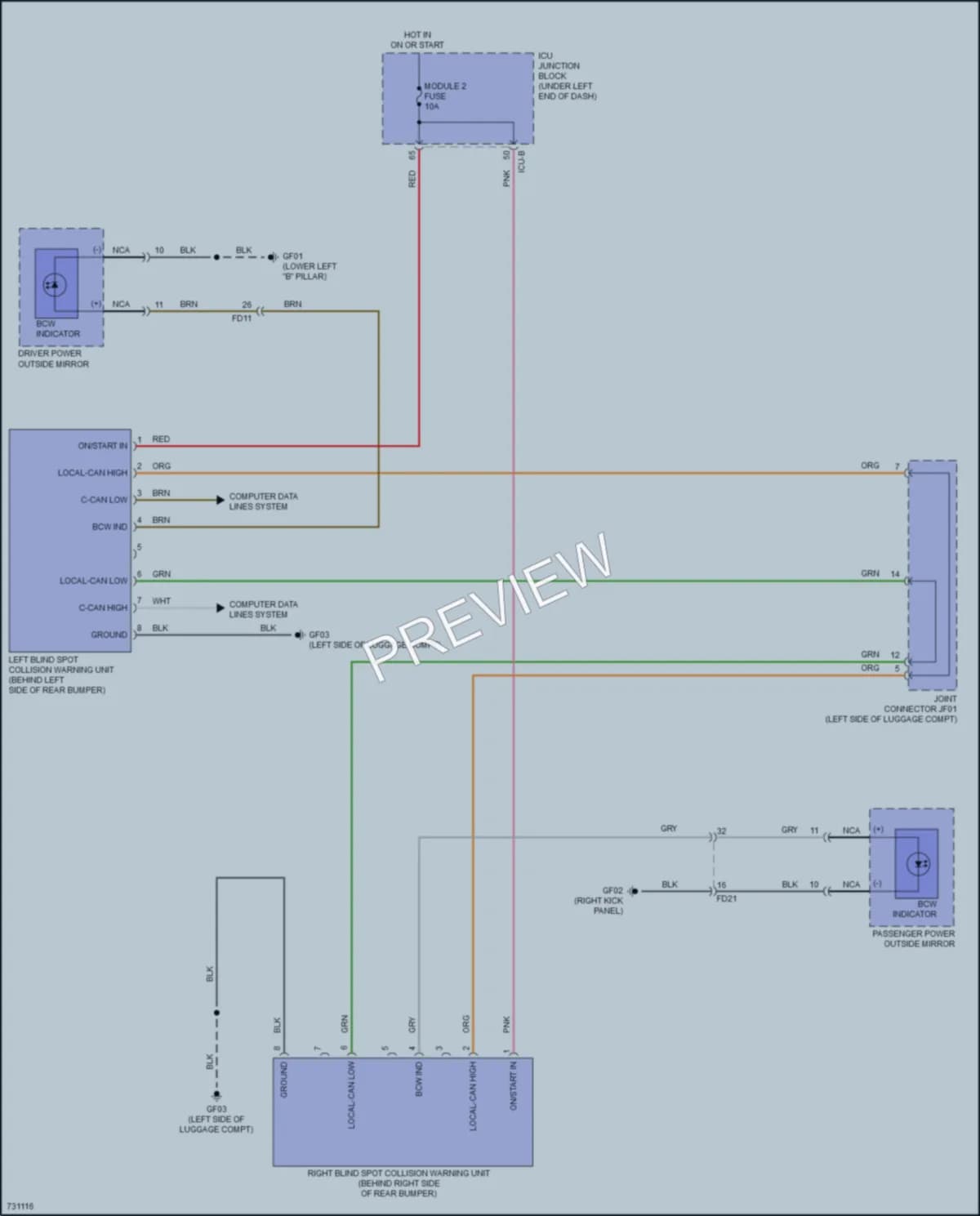 2021 Hyundai Venue Navigation wiring diagram preview