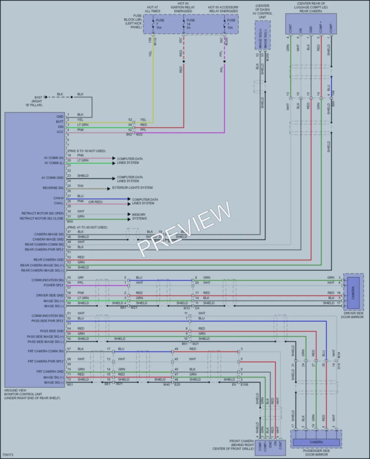 2021 Infiniti Q50 Navigation wiring diagram preview