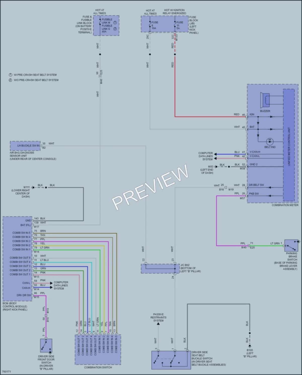 2021 Infiniti Q50 Warning Systems wiring diagram preview