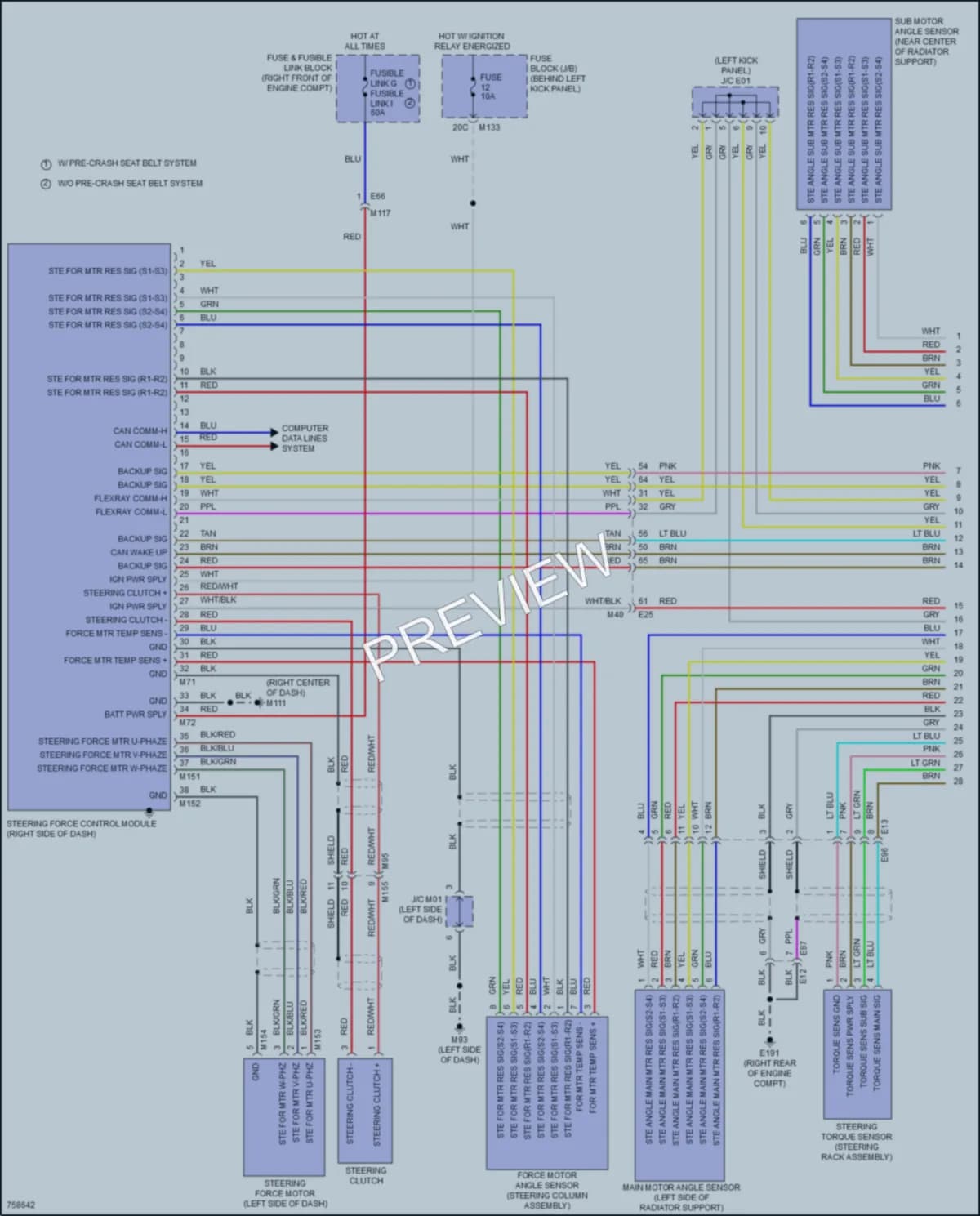 2021 Infiniti Q60 Electronic Power Steering wiring diagram preview