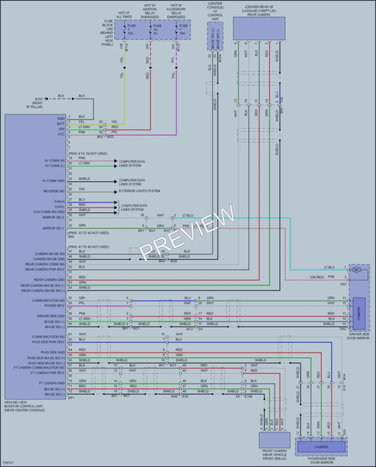 2021 Infiniti Q60 Navigation wiring diagram preview