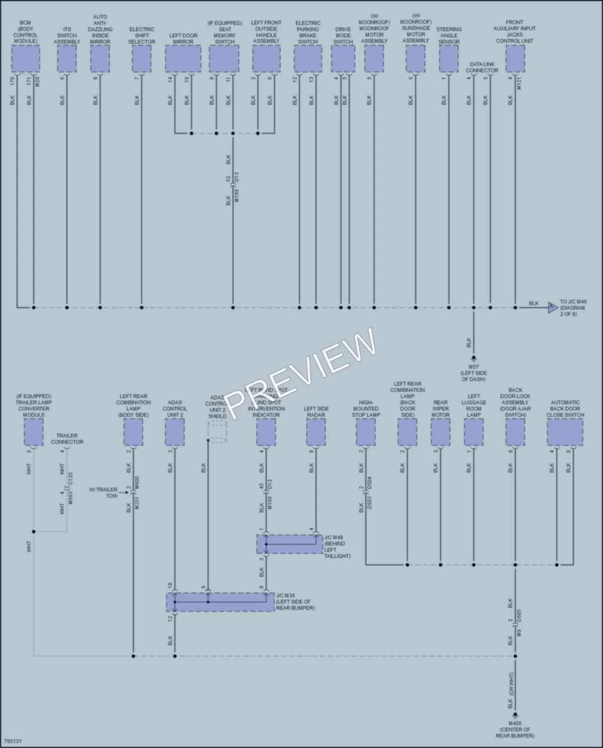 2021 Infiniti QX50 Ground Distribution wiring diagram preview