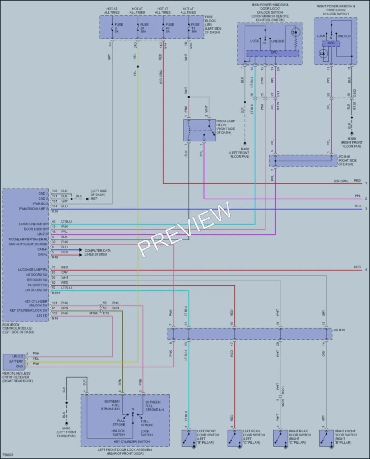 2021 Infiniti QX50 Interior Lights wiring diagram preview