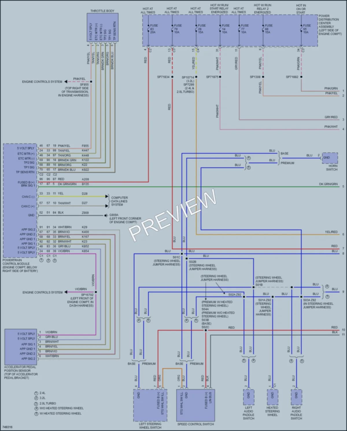 2021 Jeep Cherokee Cruise Control wiring diagram preview
